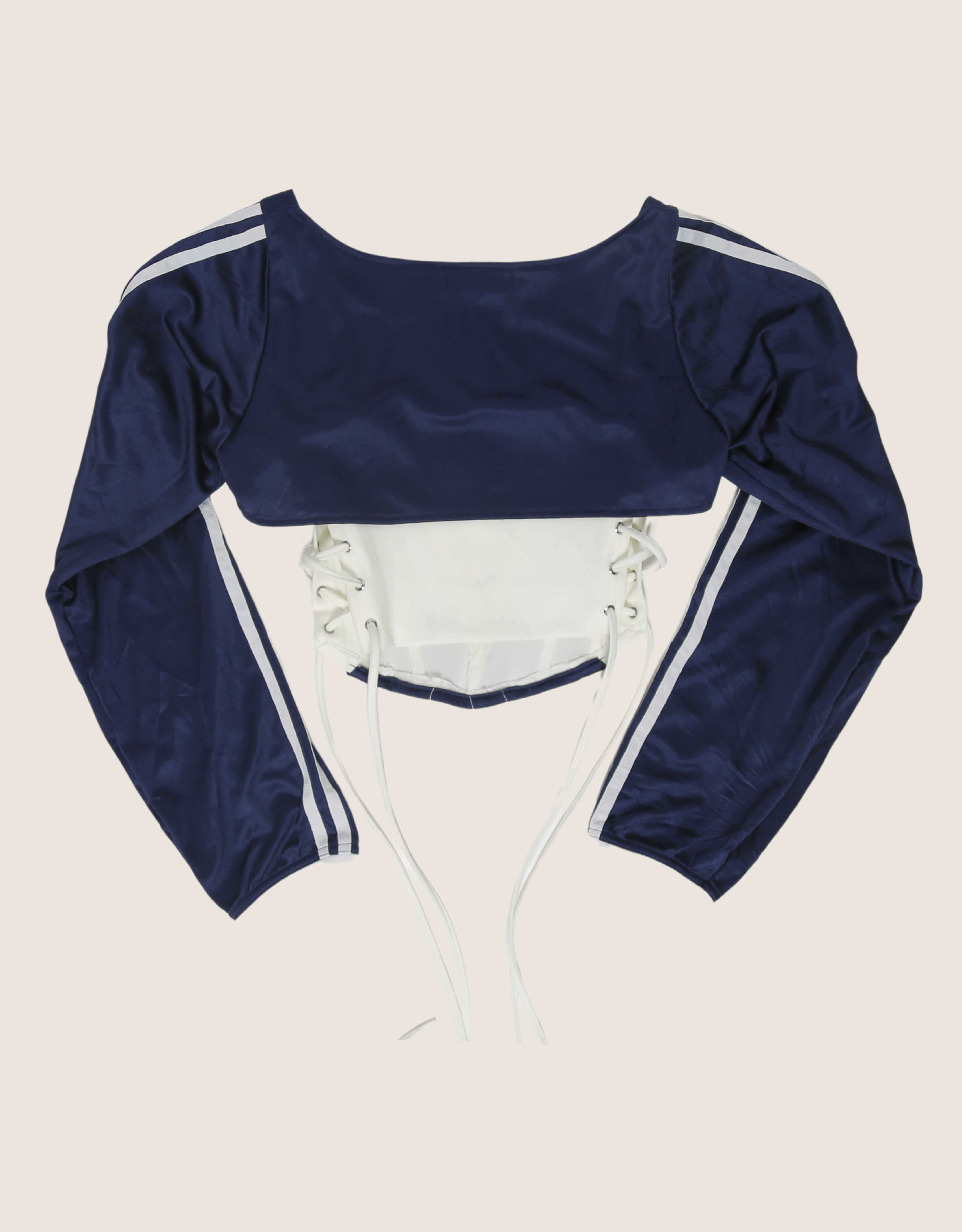 adidas reworked cropped corset with matching shrug (S)