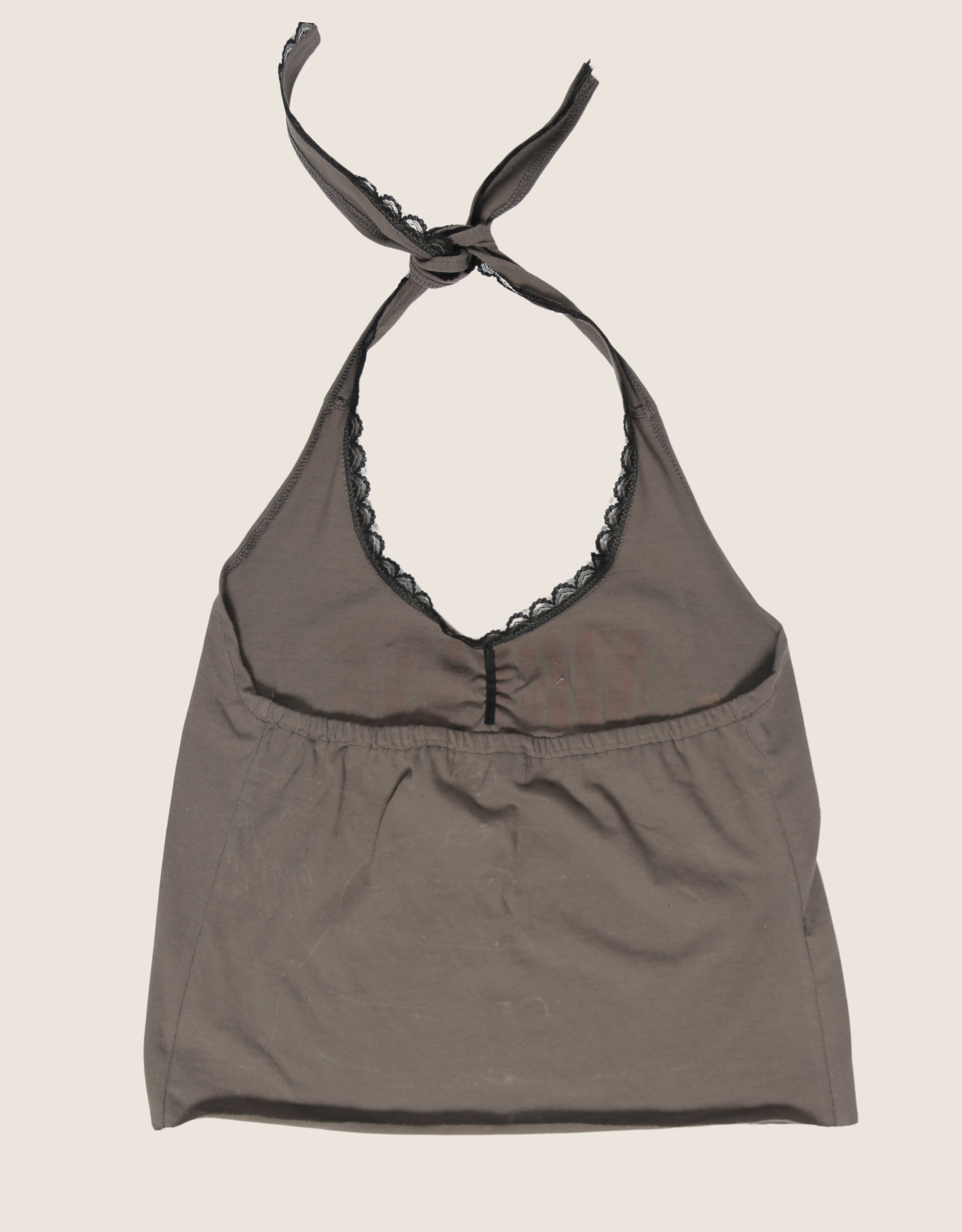 nirvana angel lace trim halter top