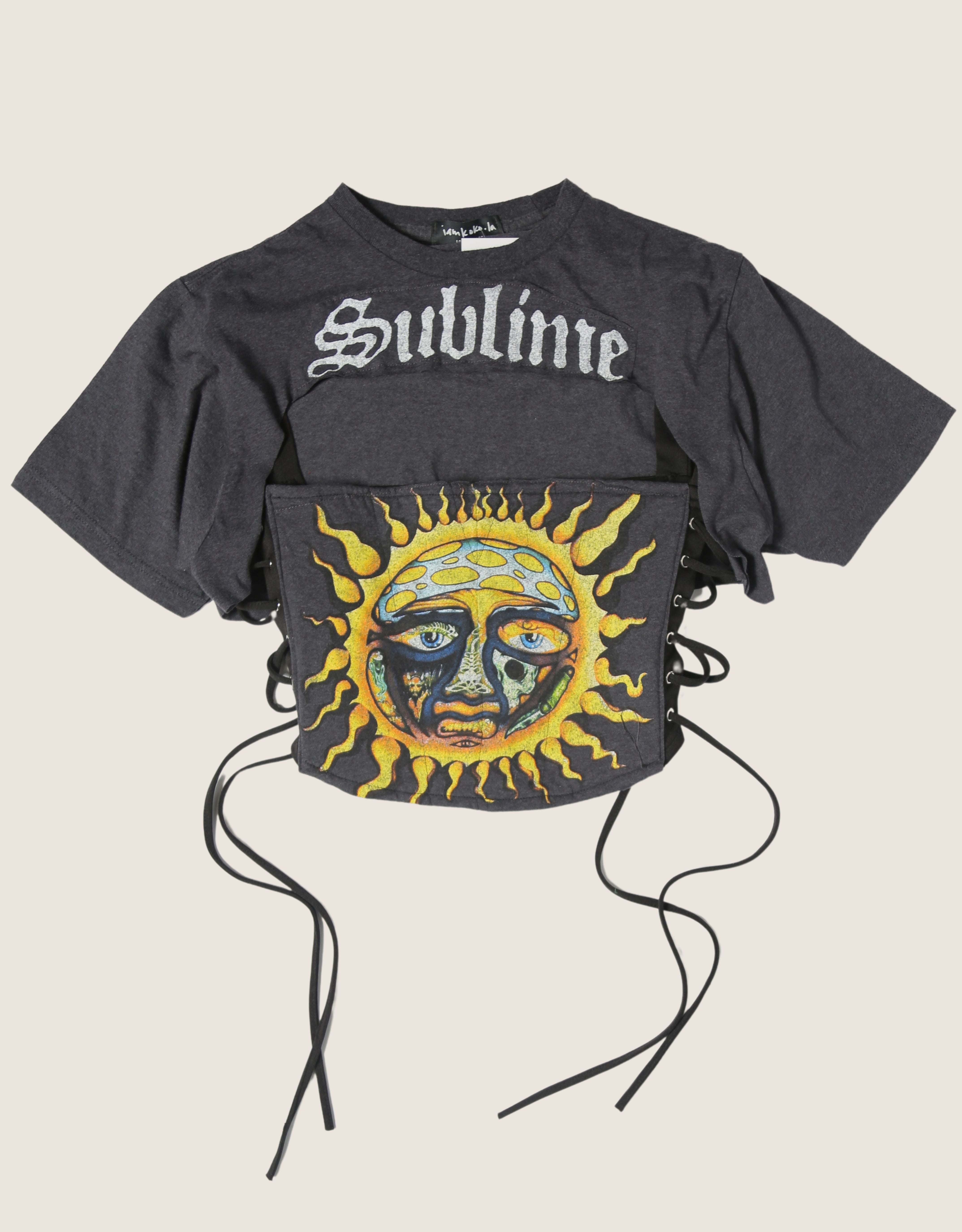 sublime reworked corset with matching shrug (L)