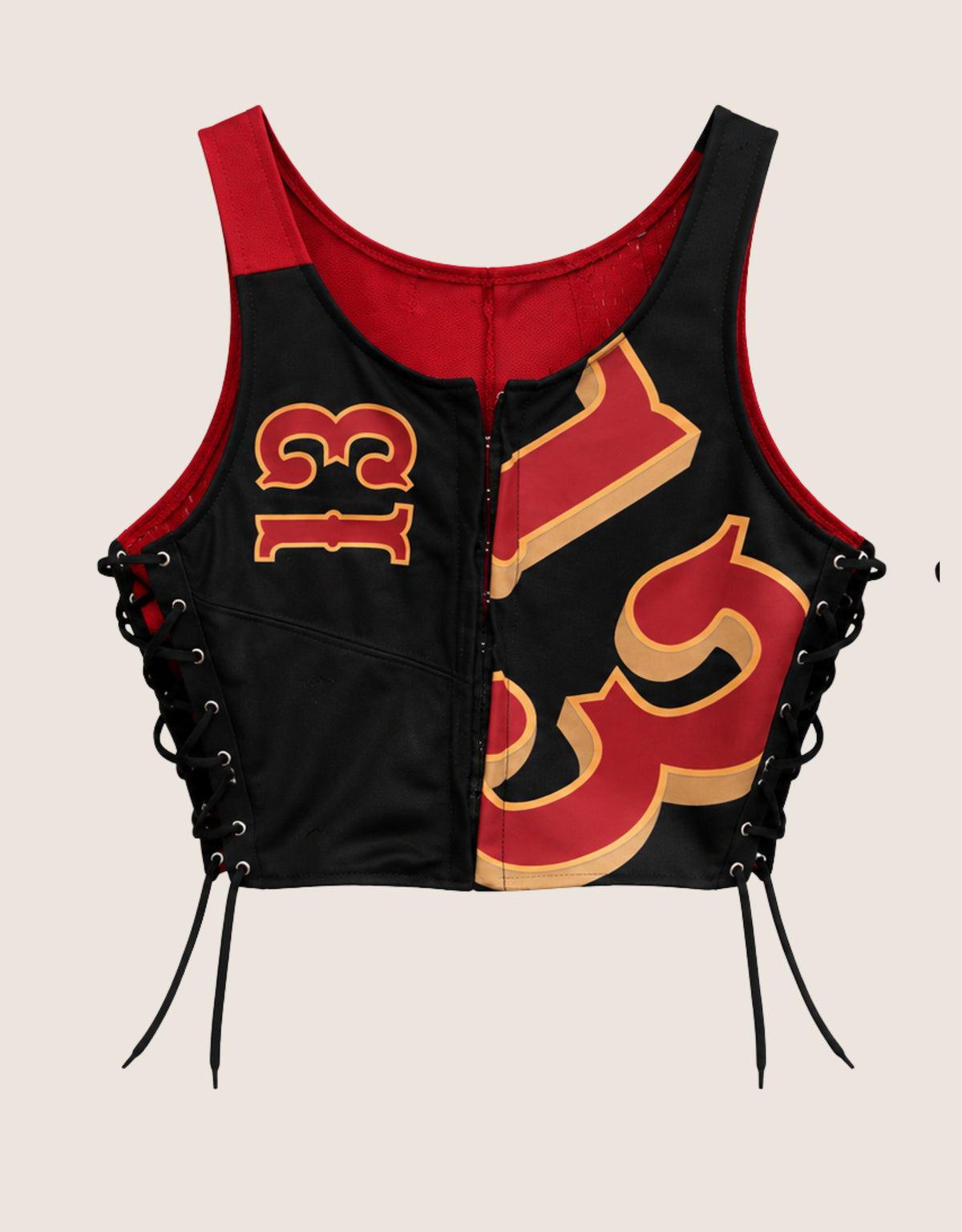 #13 hook and lace cropped tank (S)