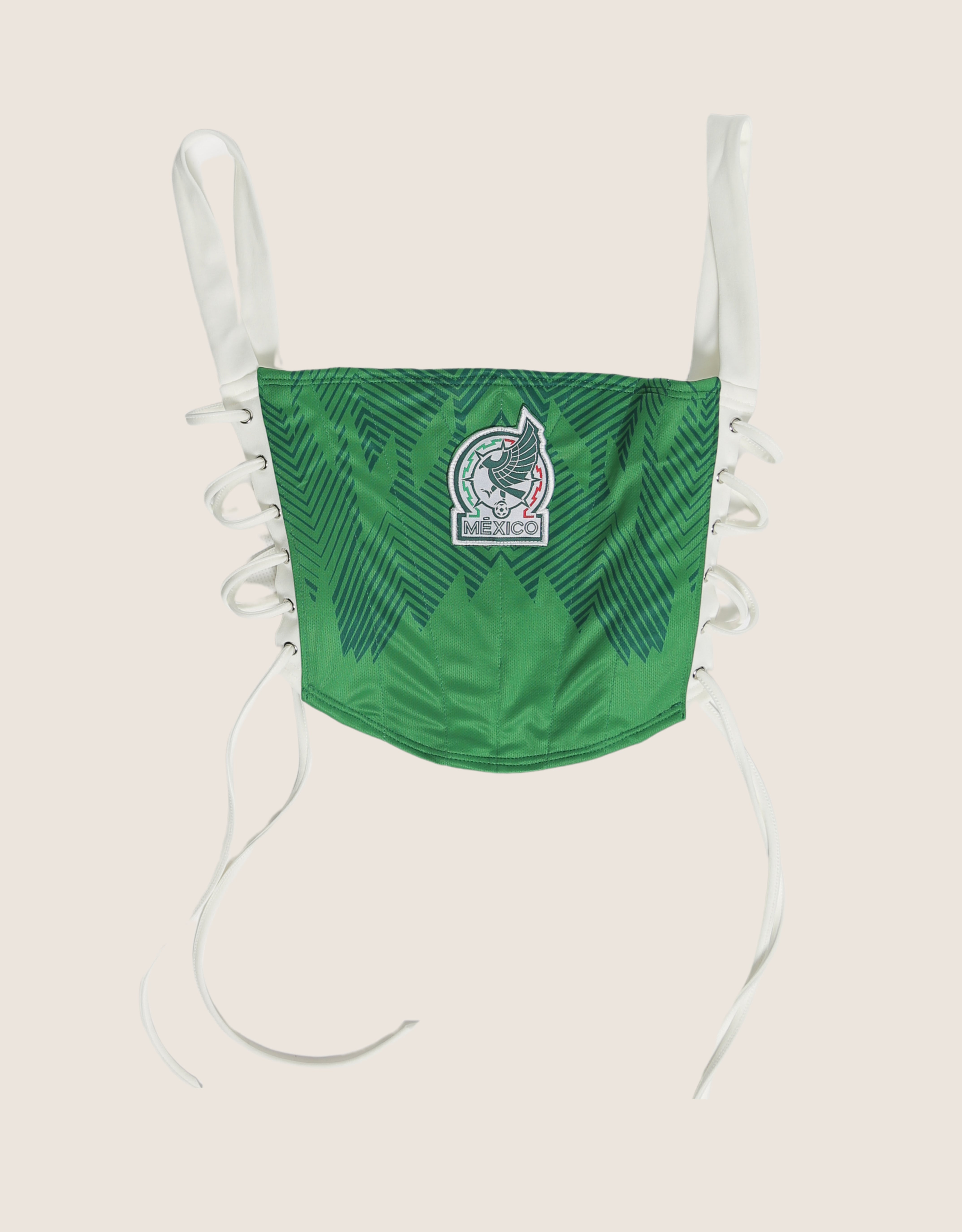 Mexico reworked side lace corset with shrug