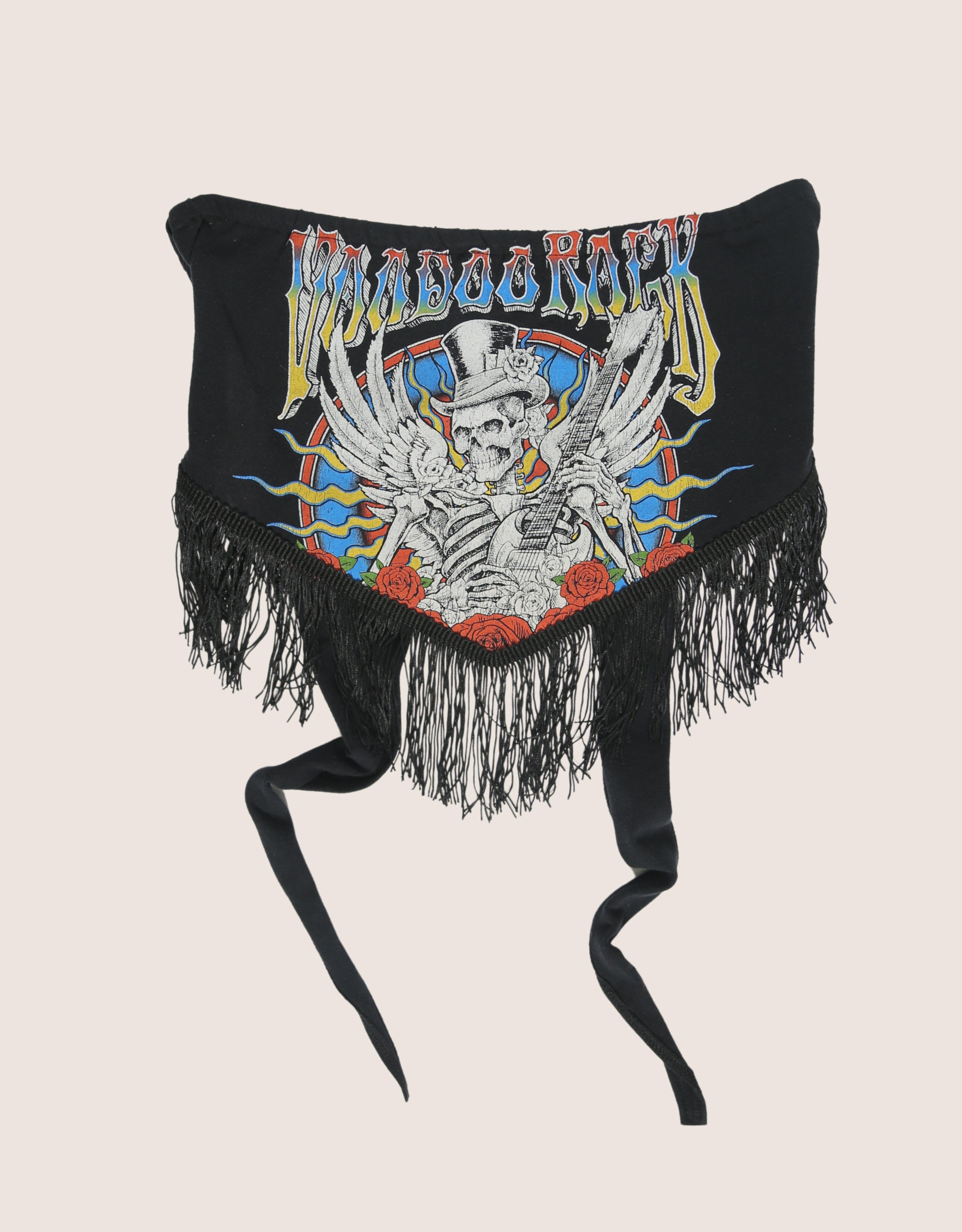 voodoo rock fringe tie back tube top (m/l)
