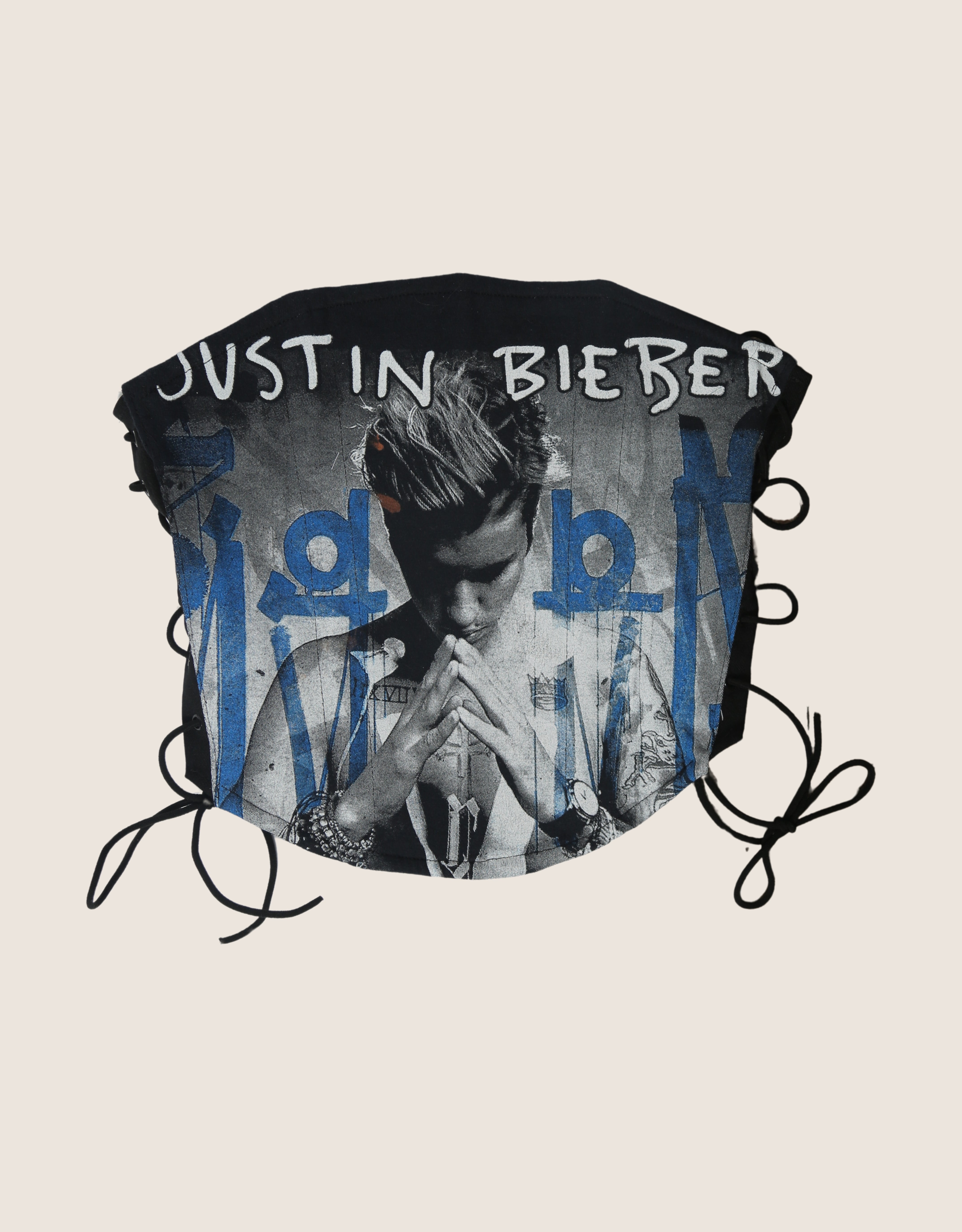 justin bieber strapless side lace corset (s/m)