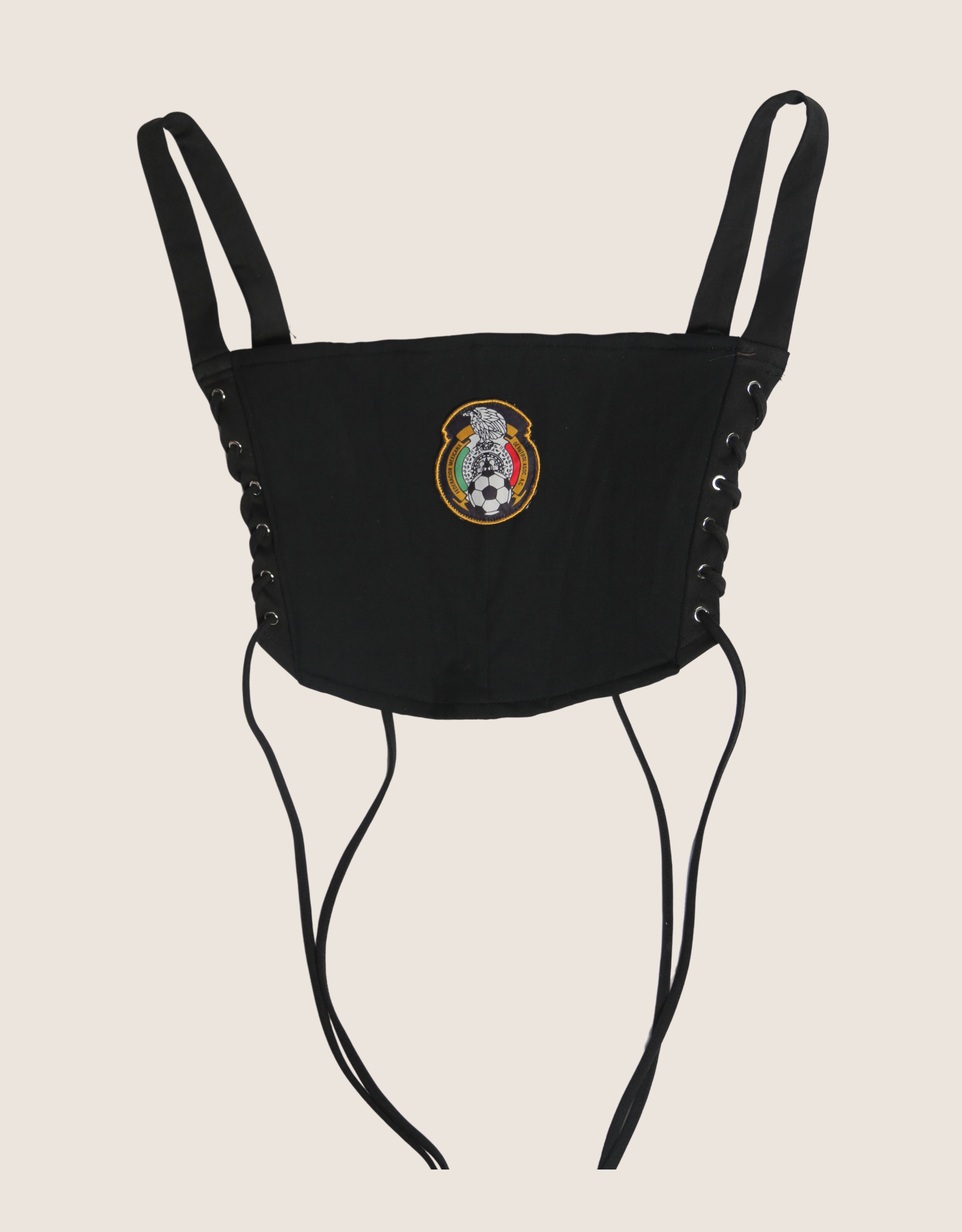 mexico reworked cropped corset with matching shrug (M)