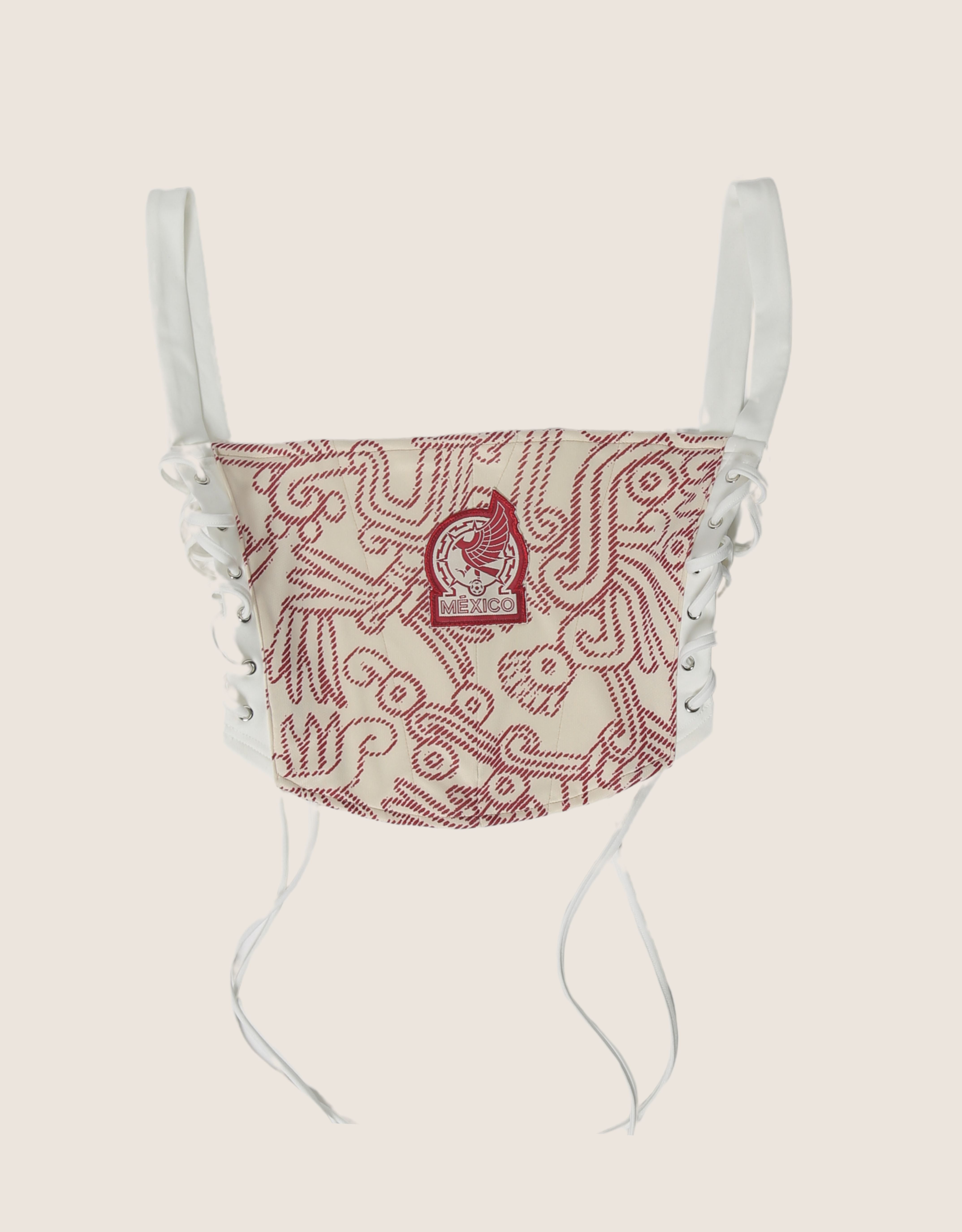 Mexico reworked corset with matching shrug