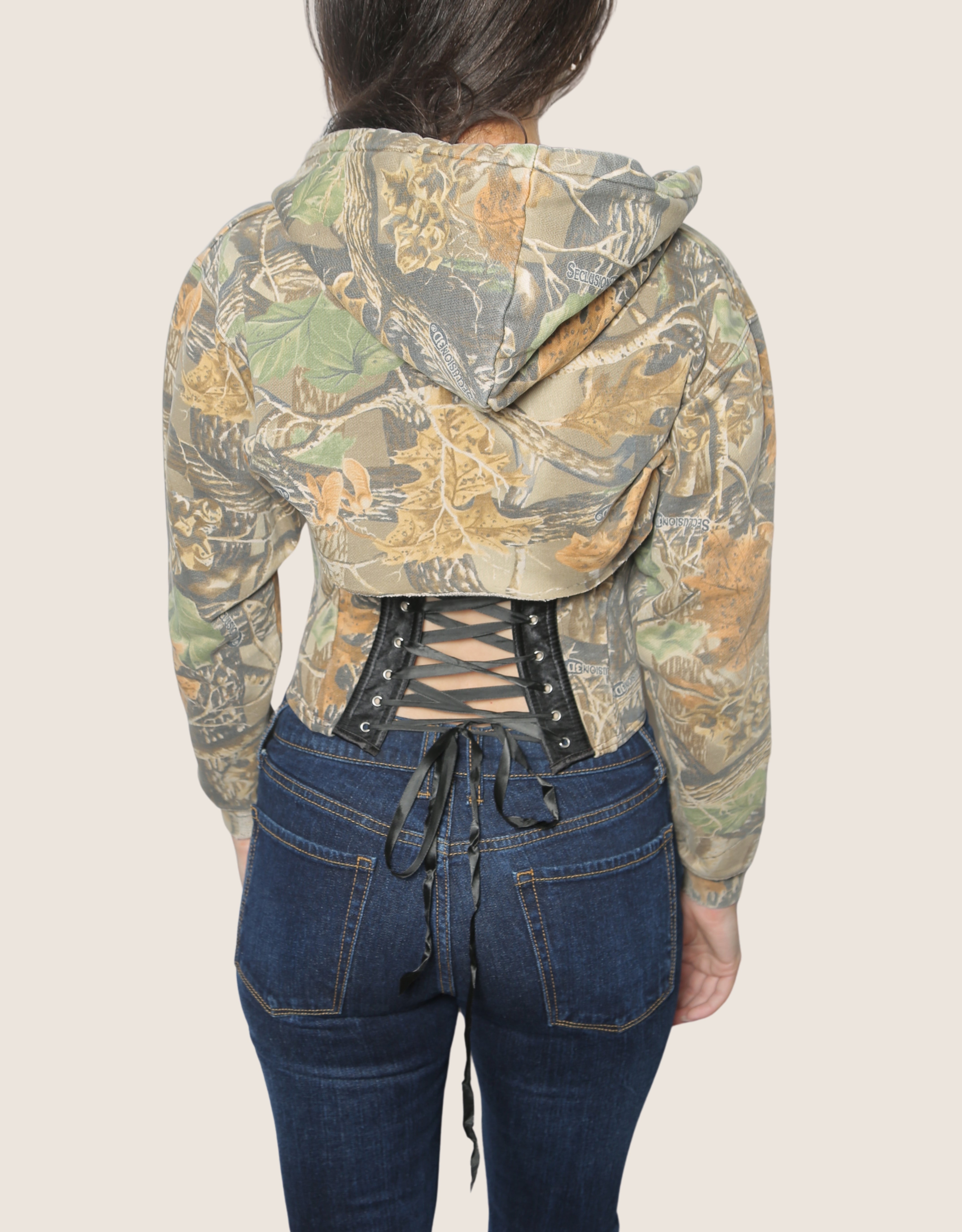 cabela's reworked snap corset sweatshirt (small)
