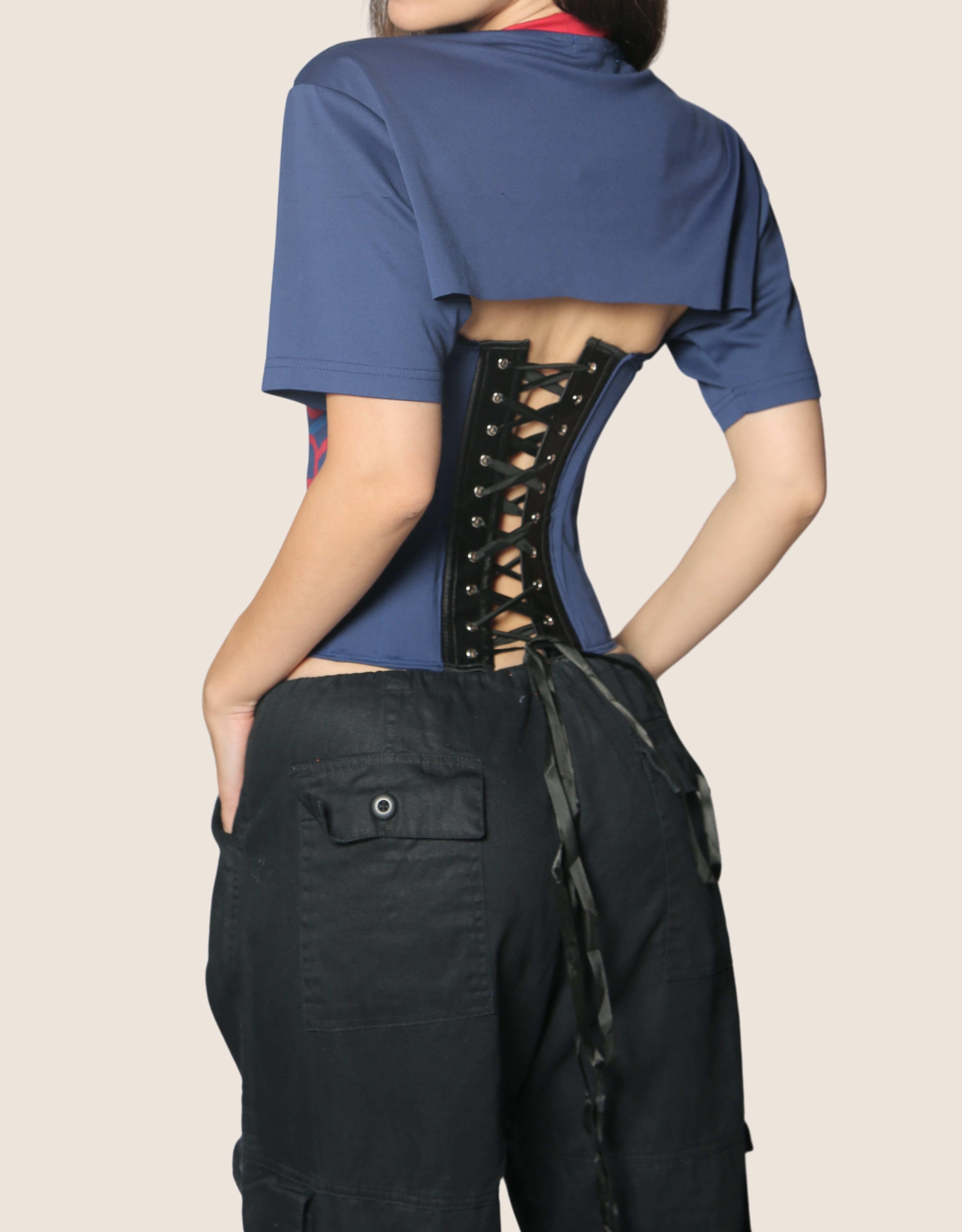 barcelona reworked snap corset jersey (small/medium)
