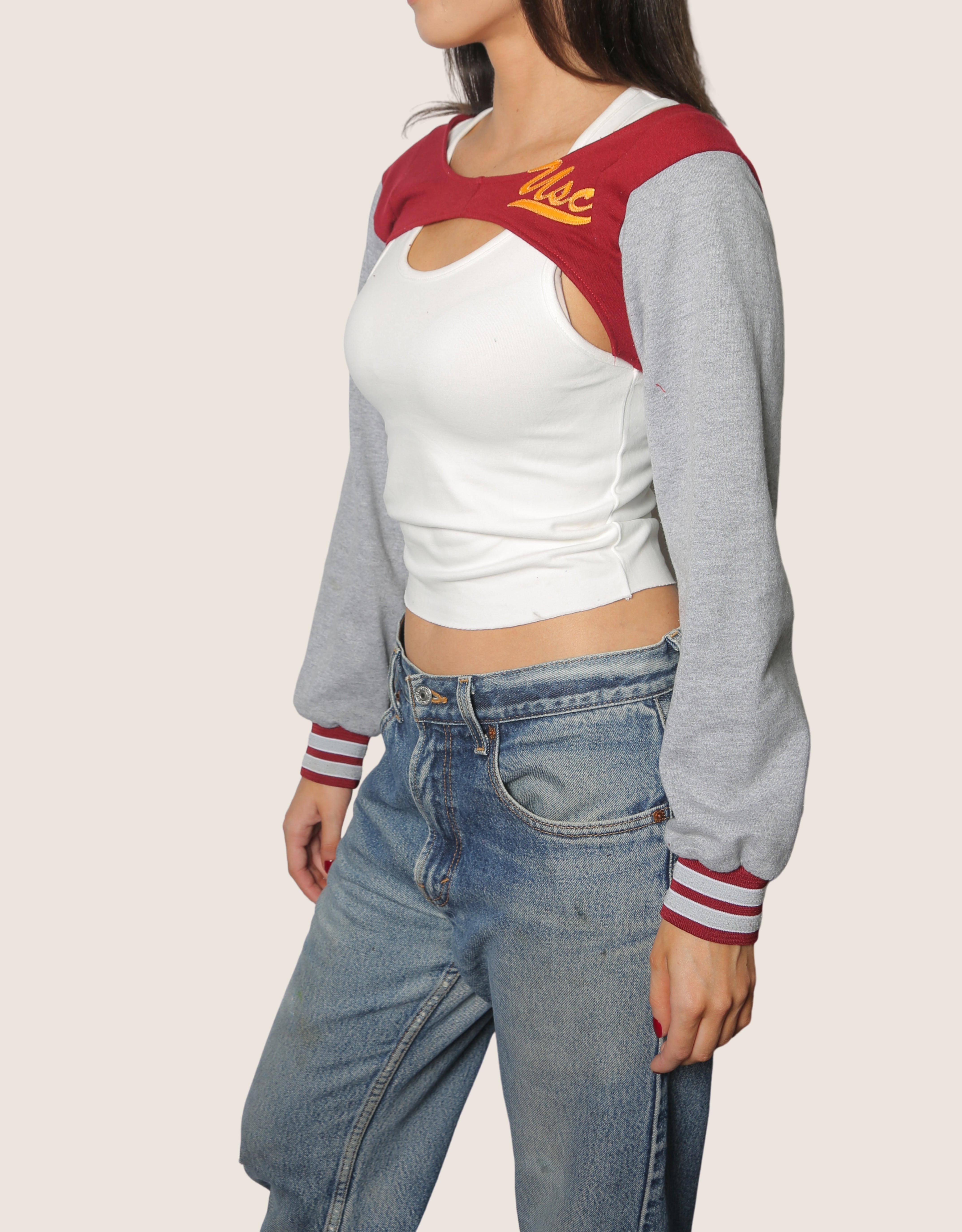 usc sweatshirt shrug (xs/ small)