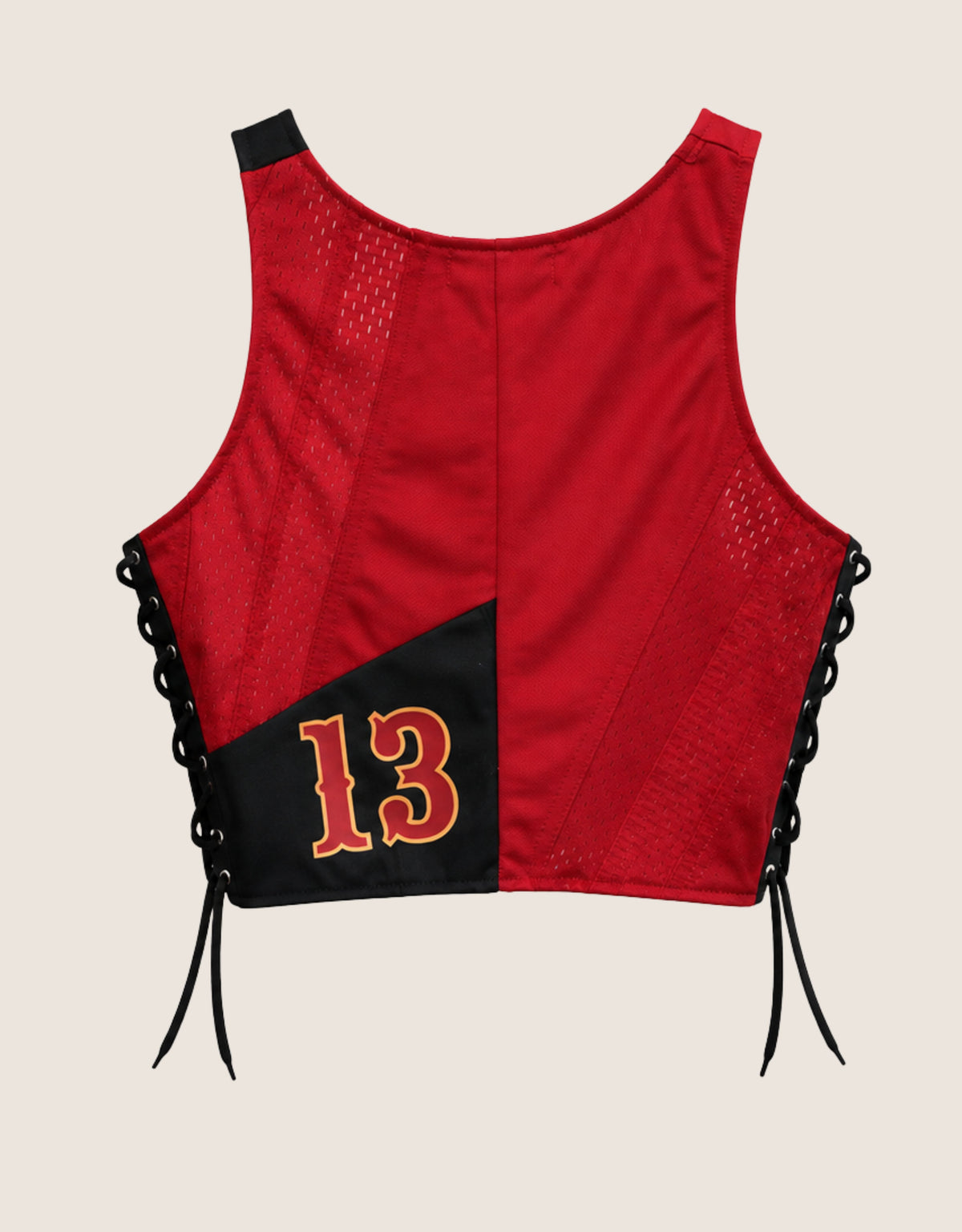 #13 hook and lace cropped tank (S)