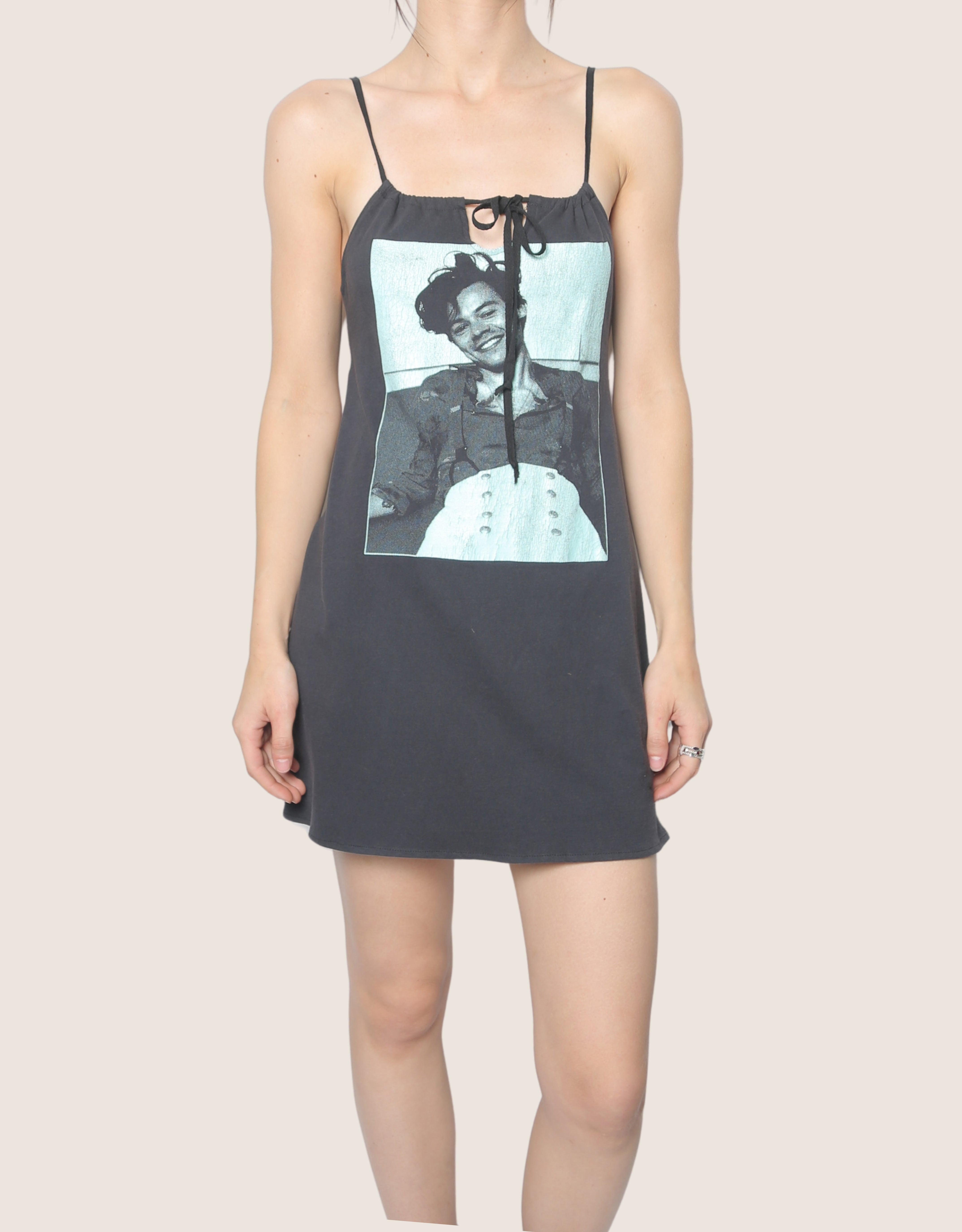 harry styles reworked tie front dress (S/M)