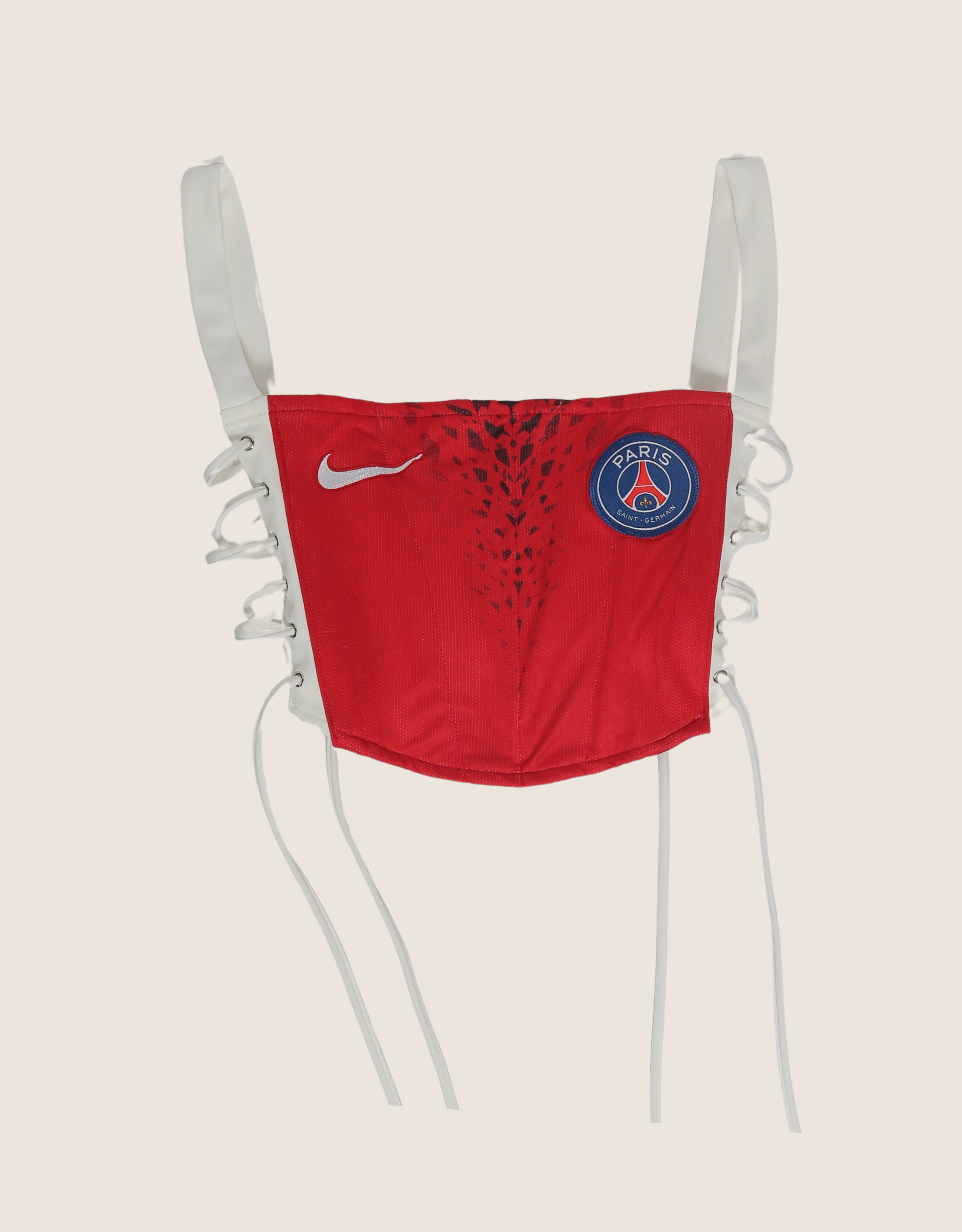 paris reworked cropped corset with matching shrug (M)