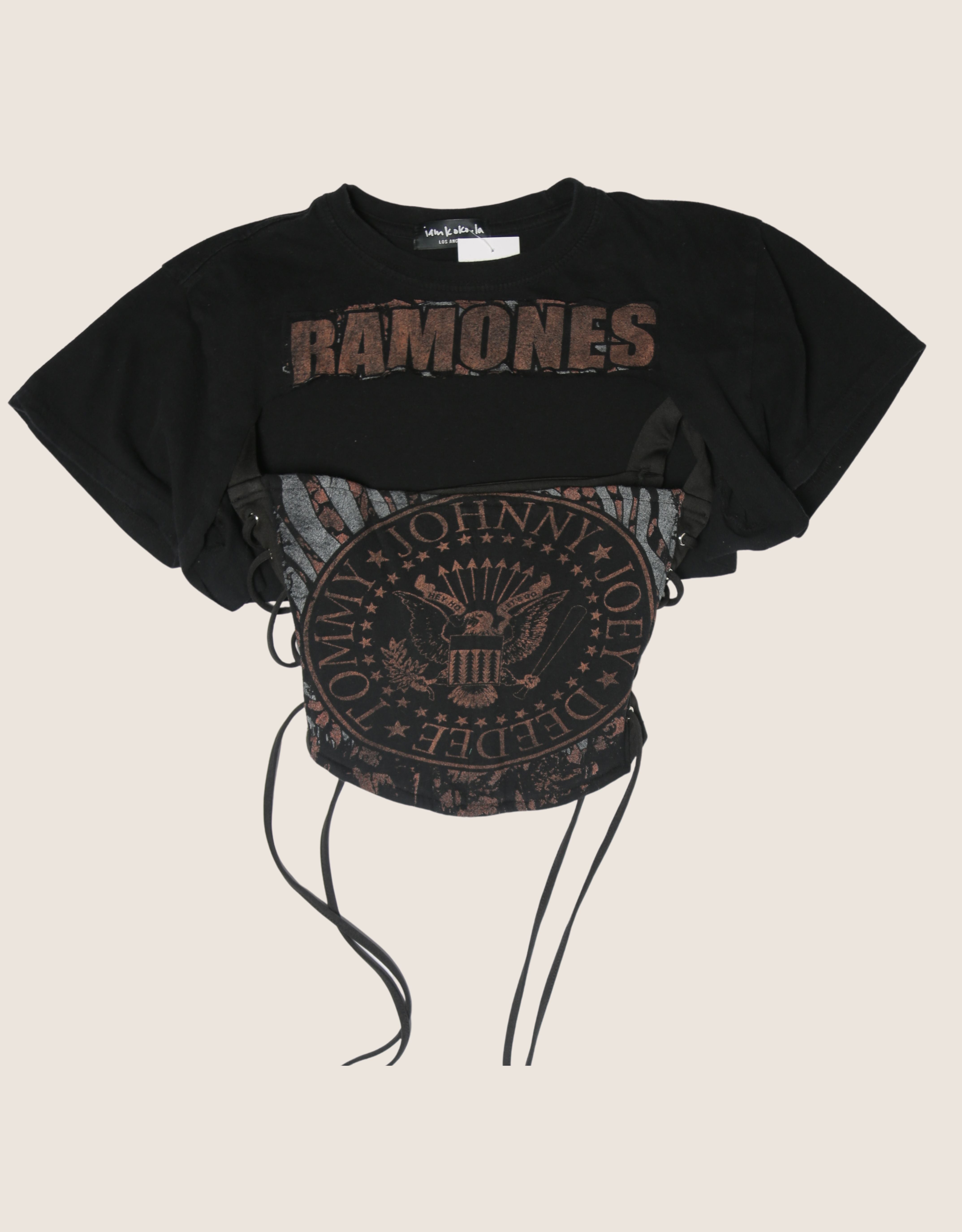 ramones reworked corset with matching shrug (S)