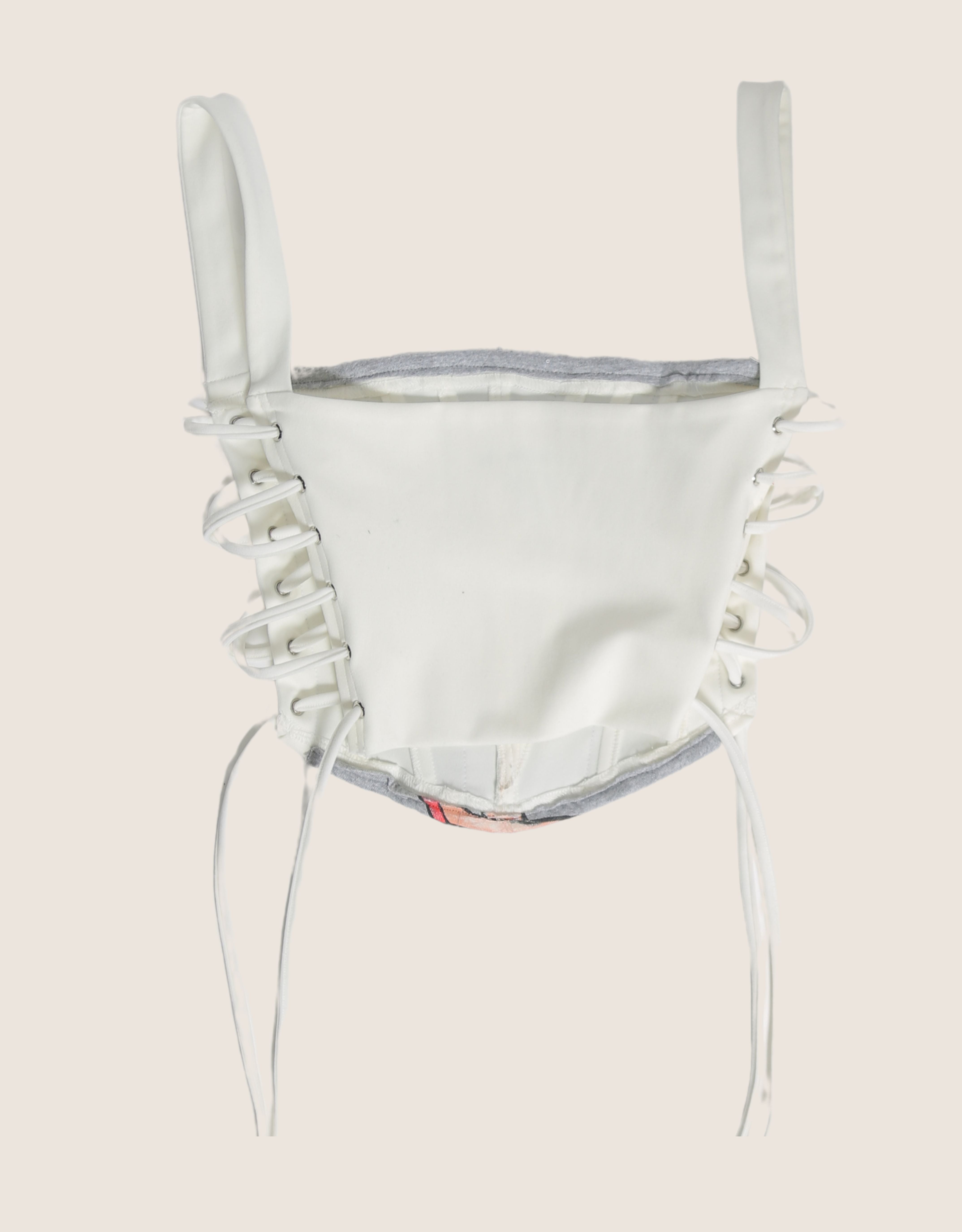 Betty Boop side lace cropped length corset (S)