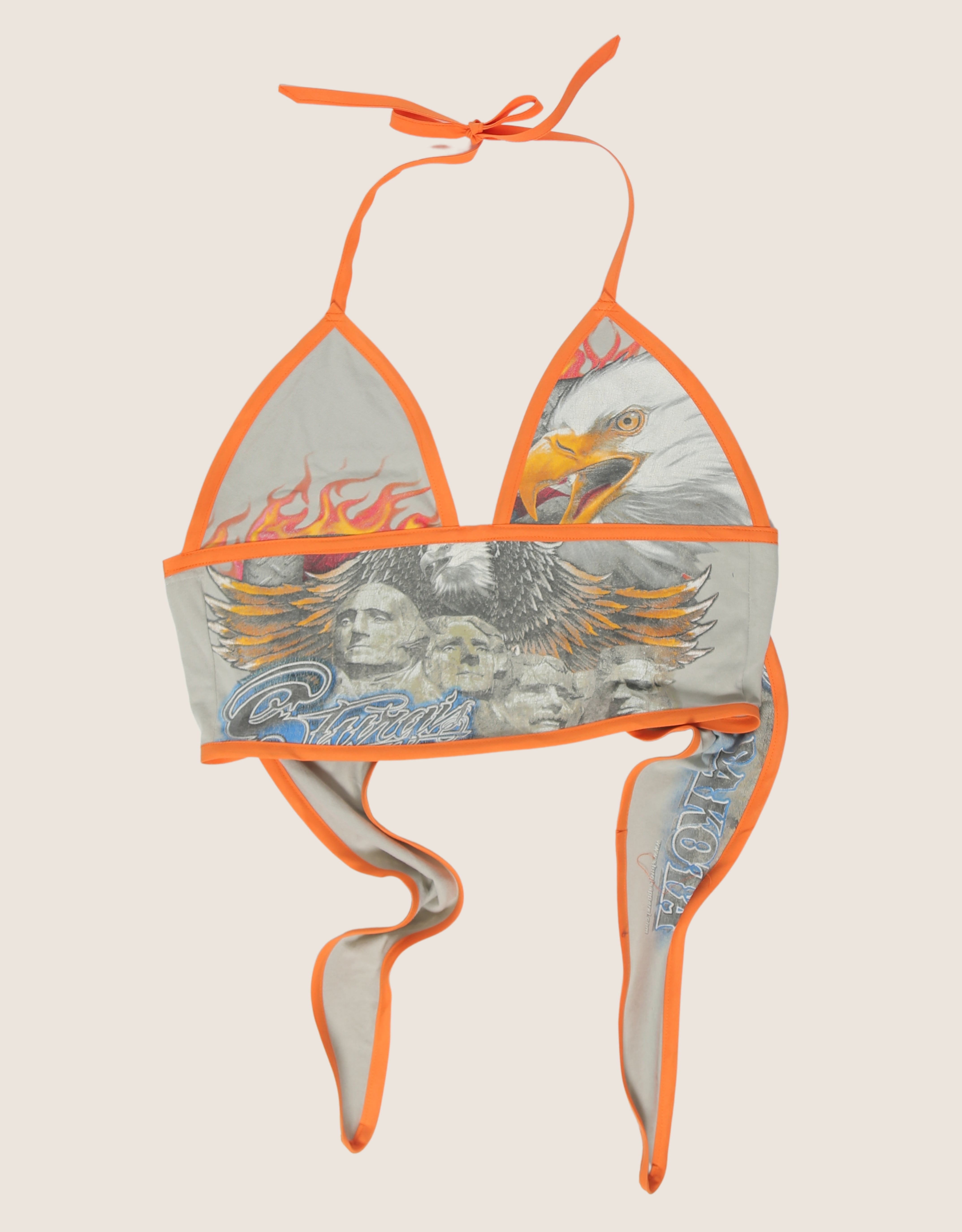 orange eagle halter top (m/l)