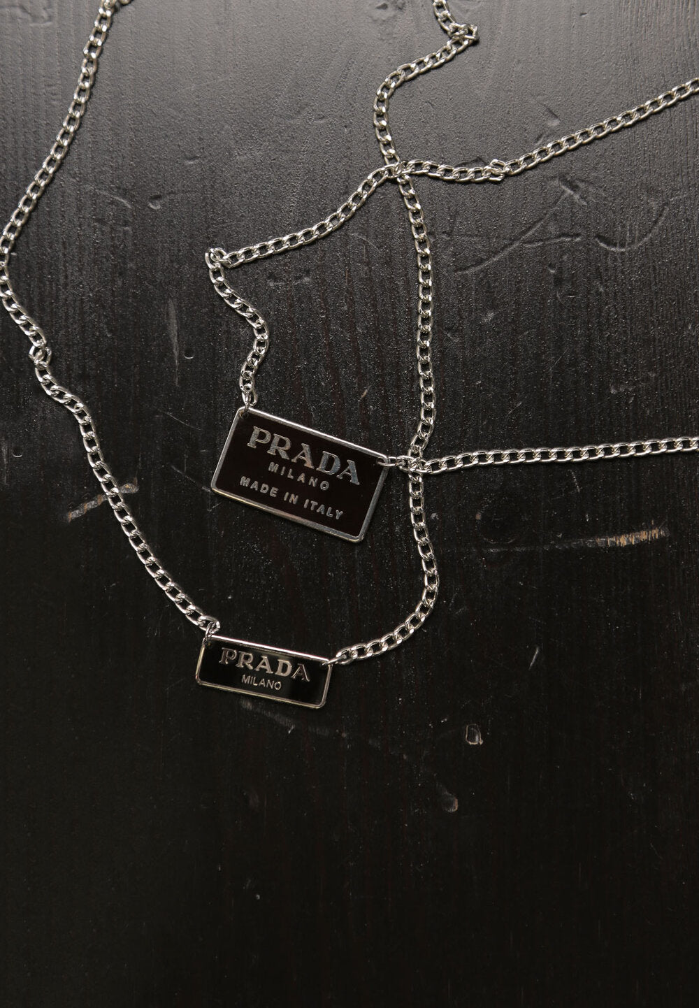 prada block necklace