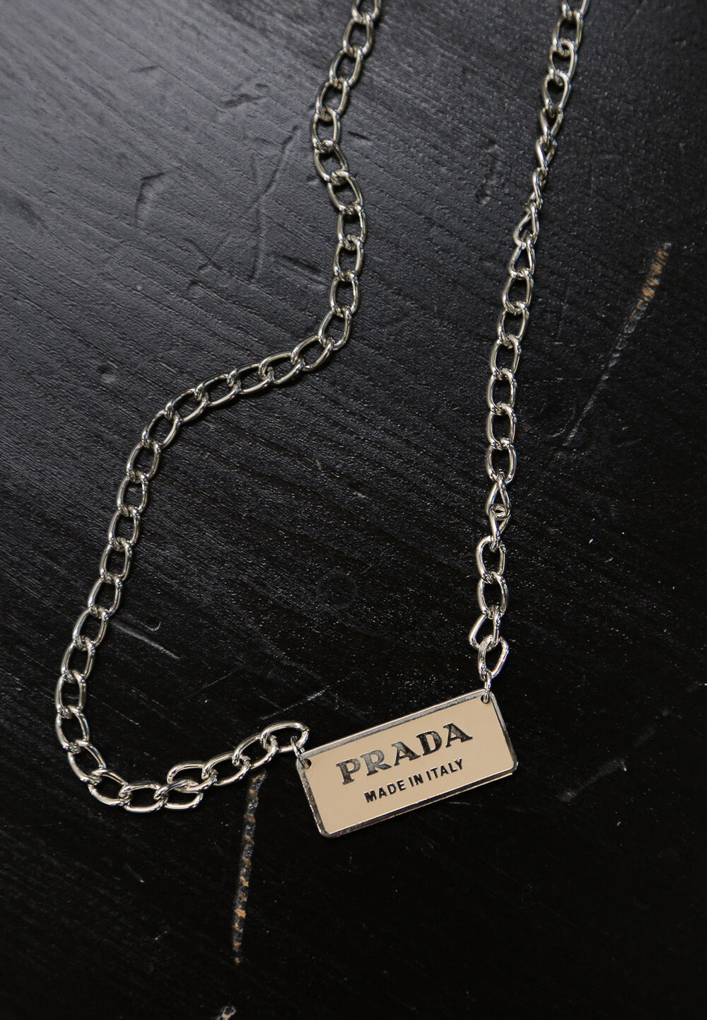 prada block necklace