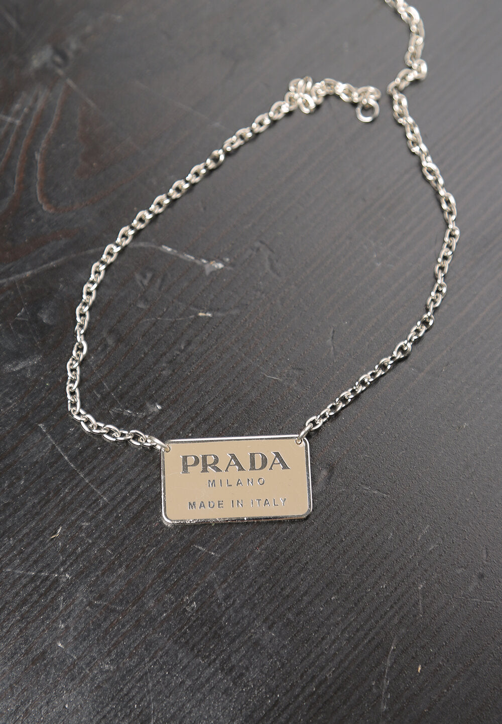 prada block necklace