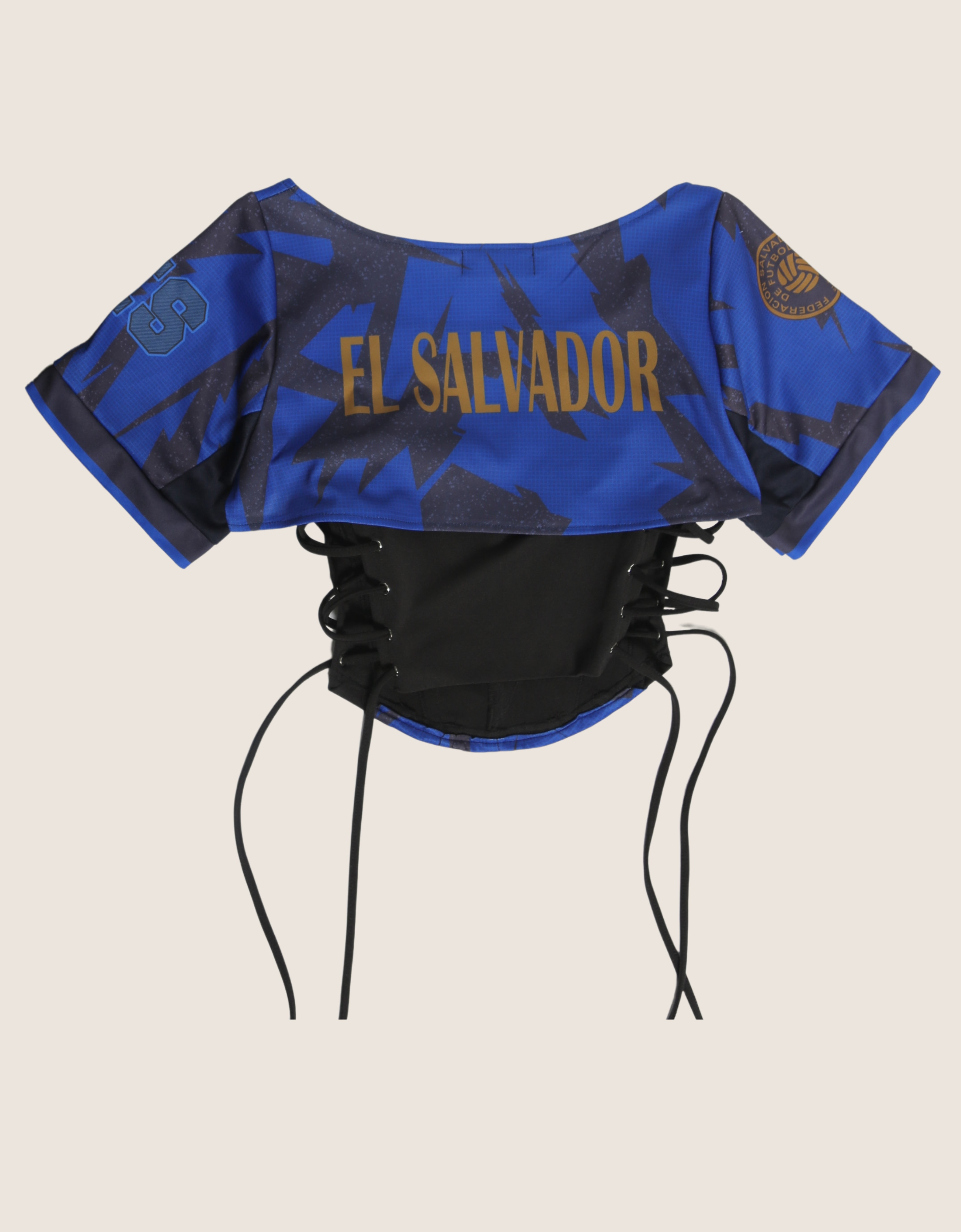 El Salvador reworked cropped corset with matching shrug (S)