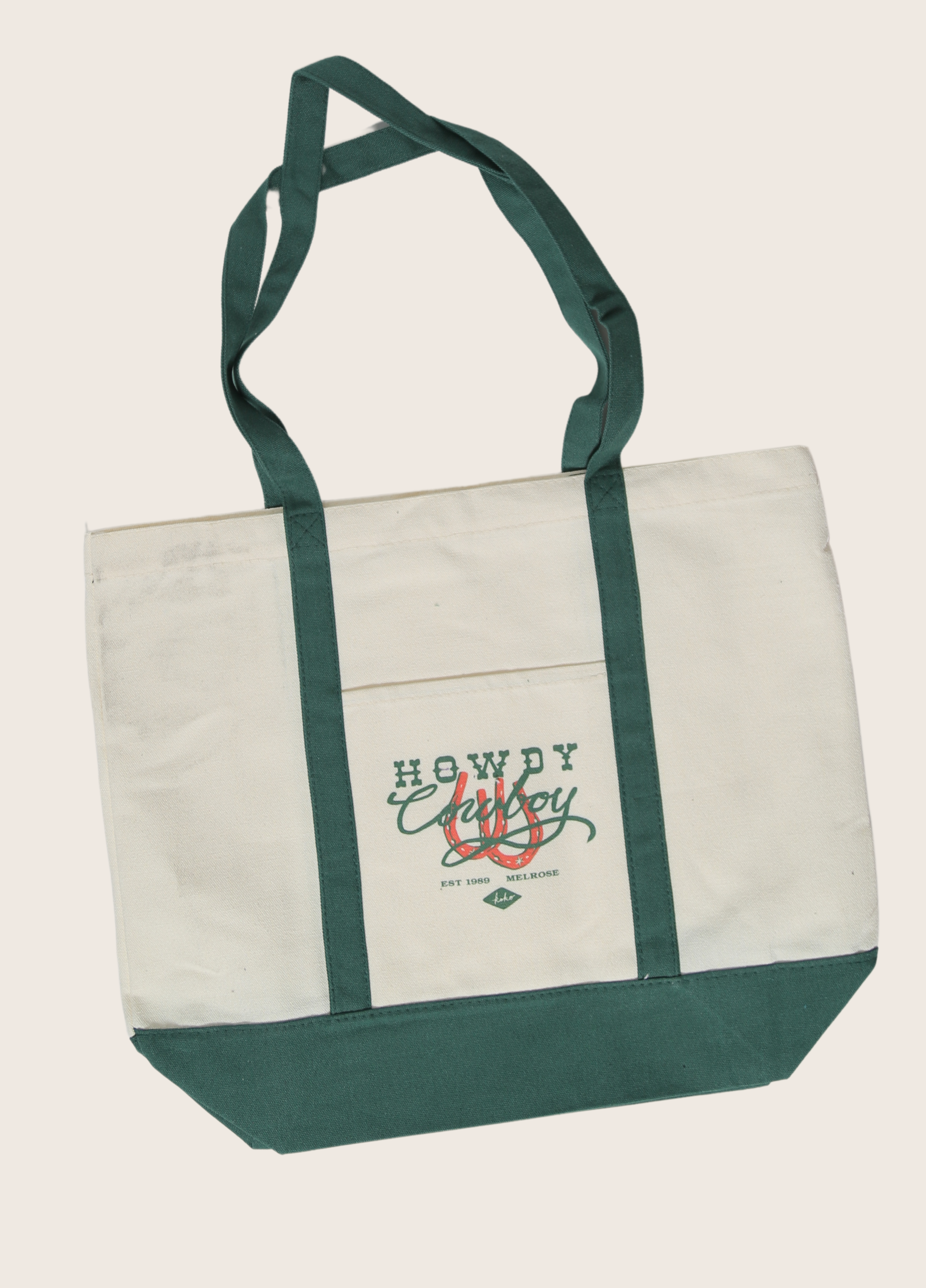 howdy cowboy tote bag