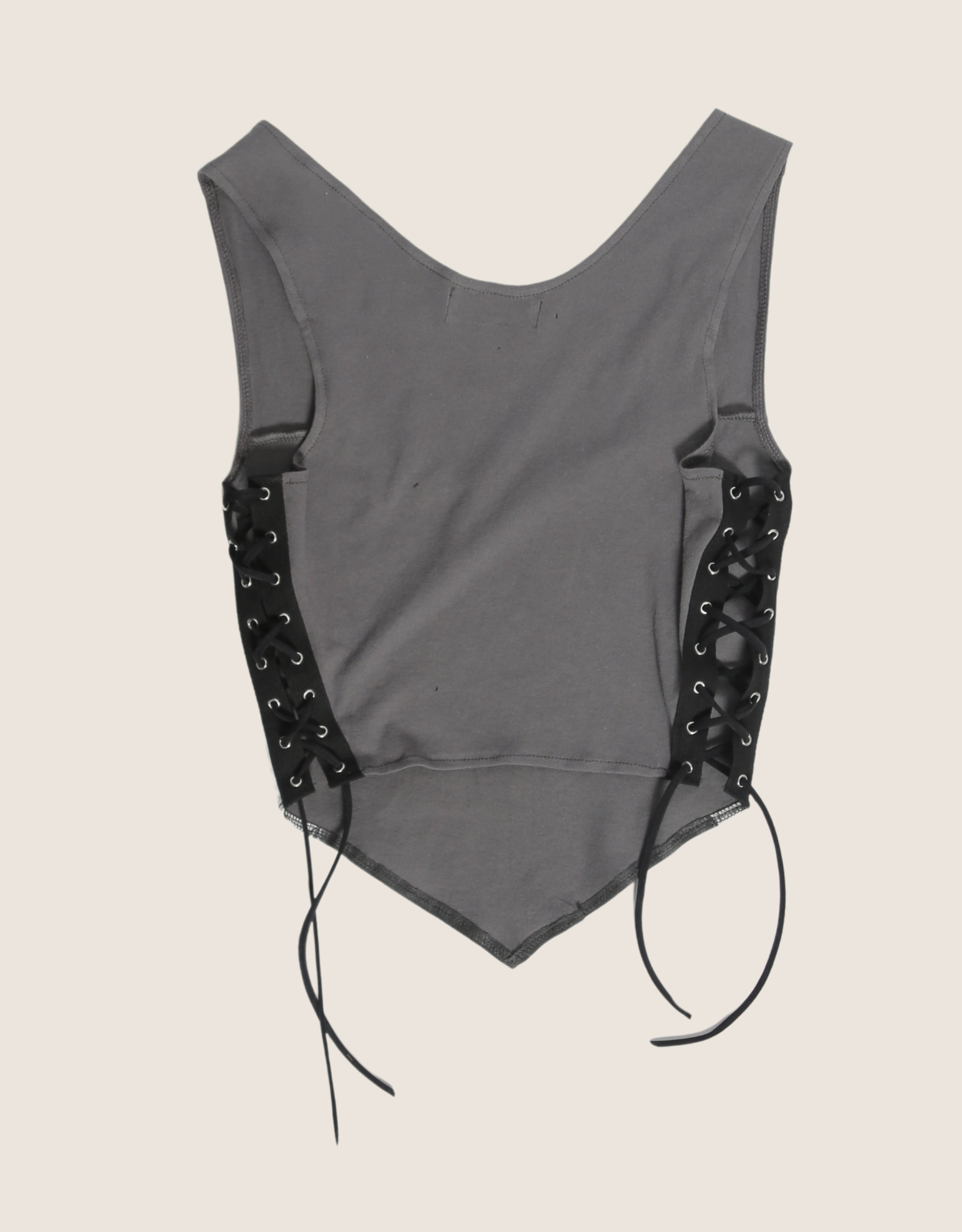 2pac reworked side lace tank top (M)
