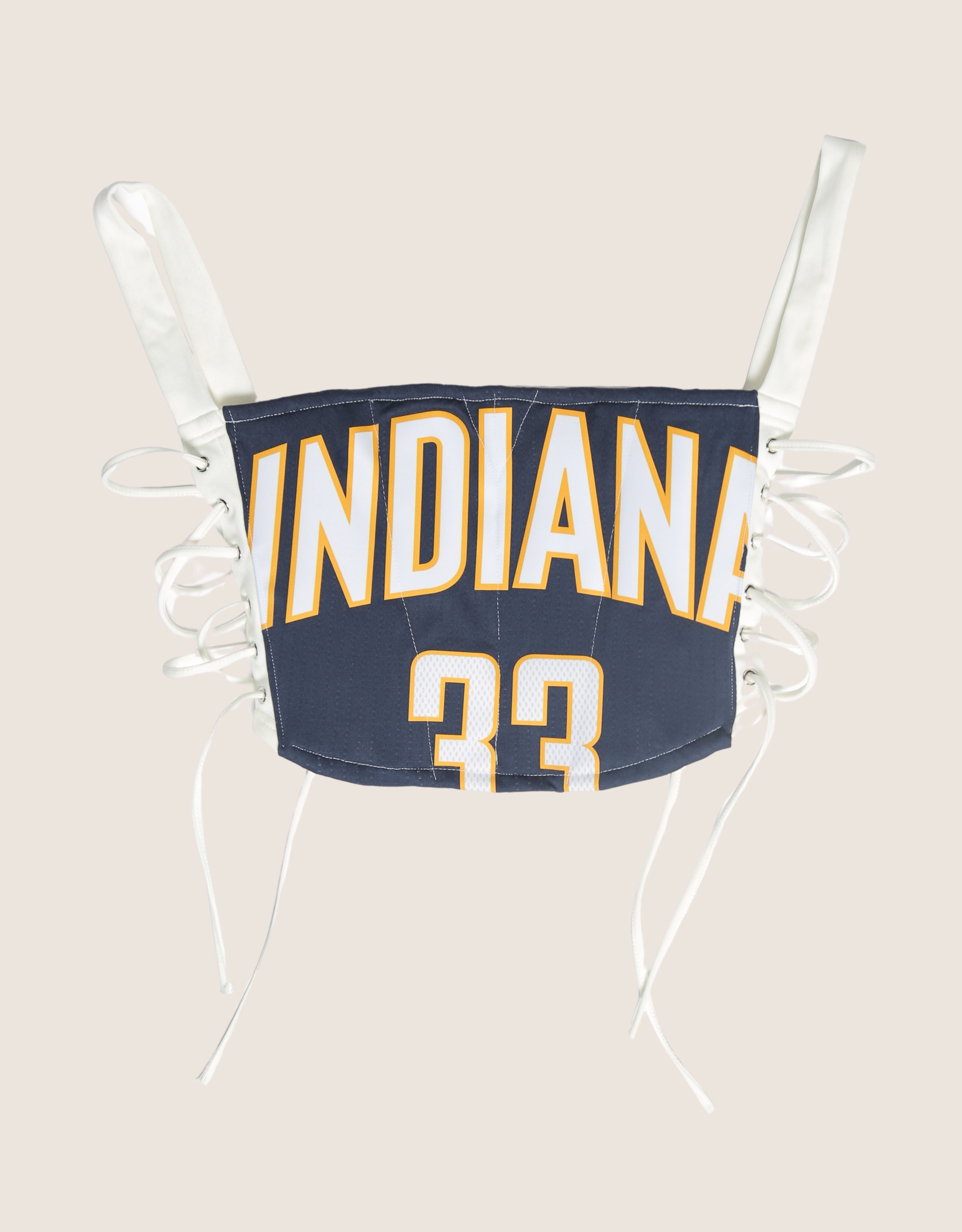 pacers reworked corset with matching shrug (large)