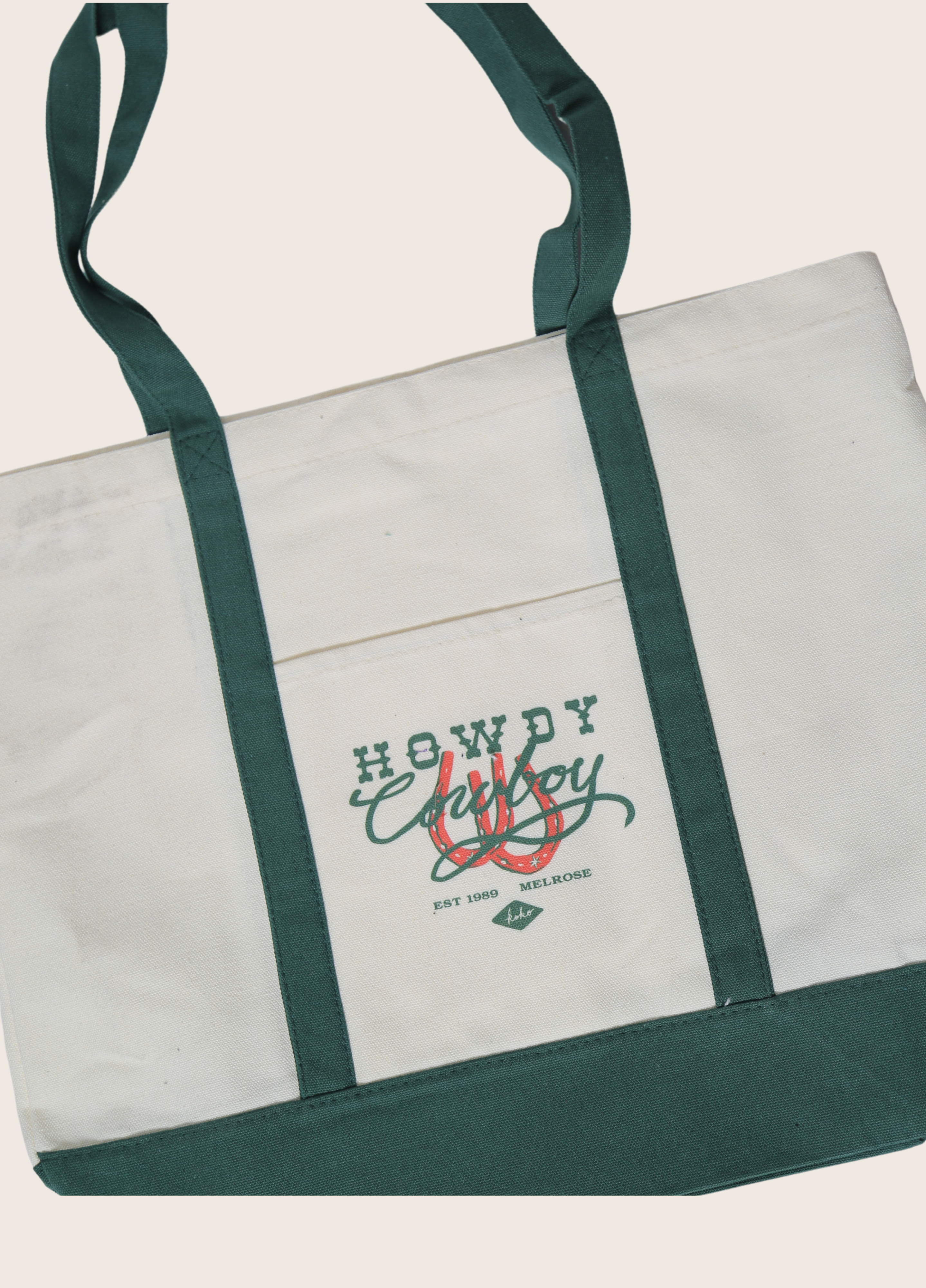 howdy cowboy tote bag