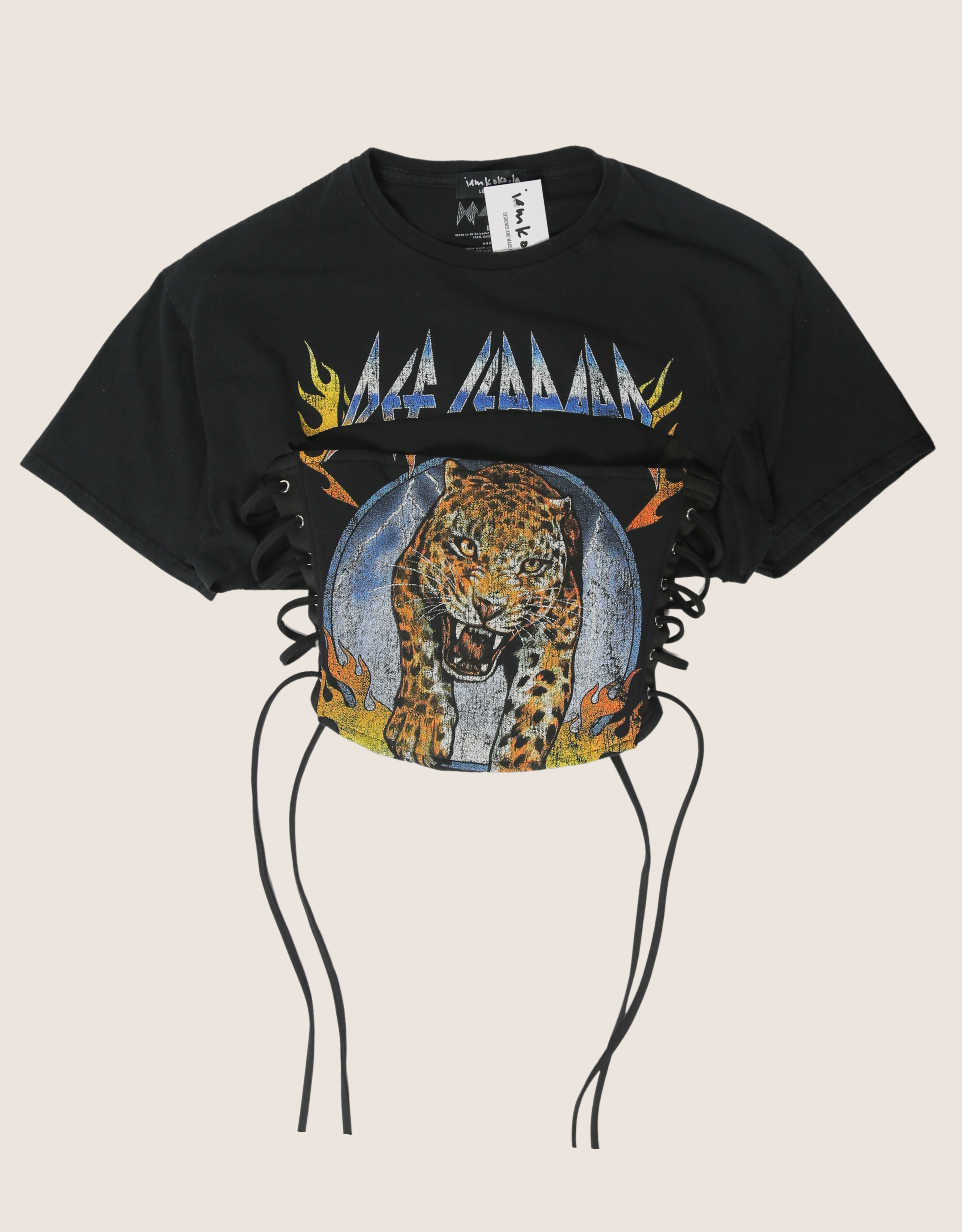def leppard reworked corset with matching shrug (M)