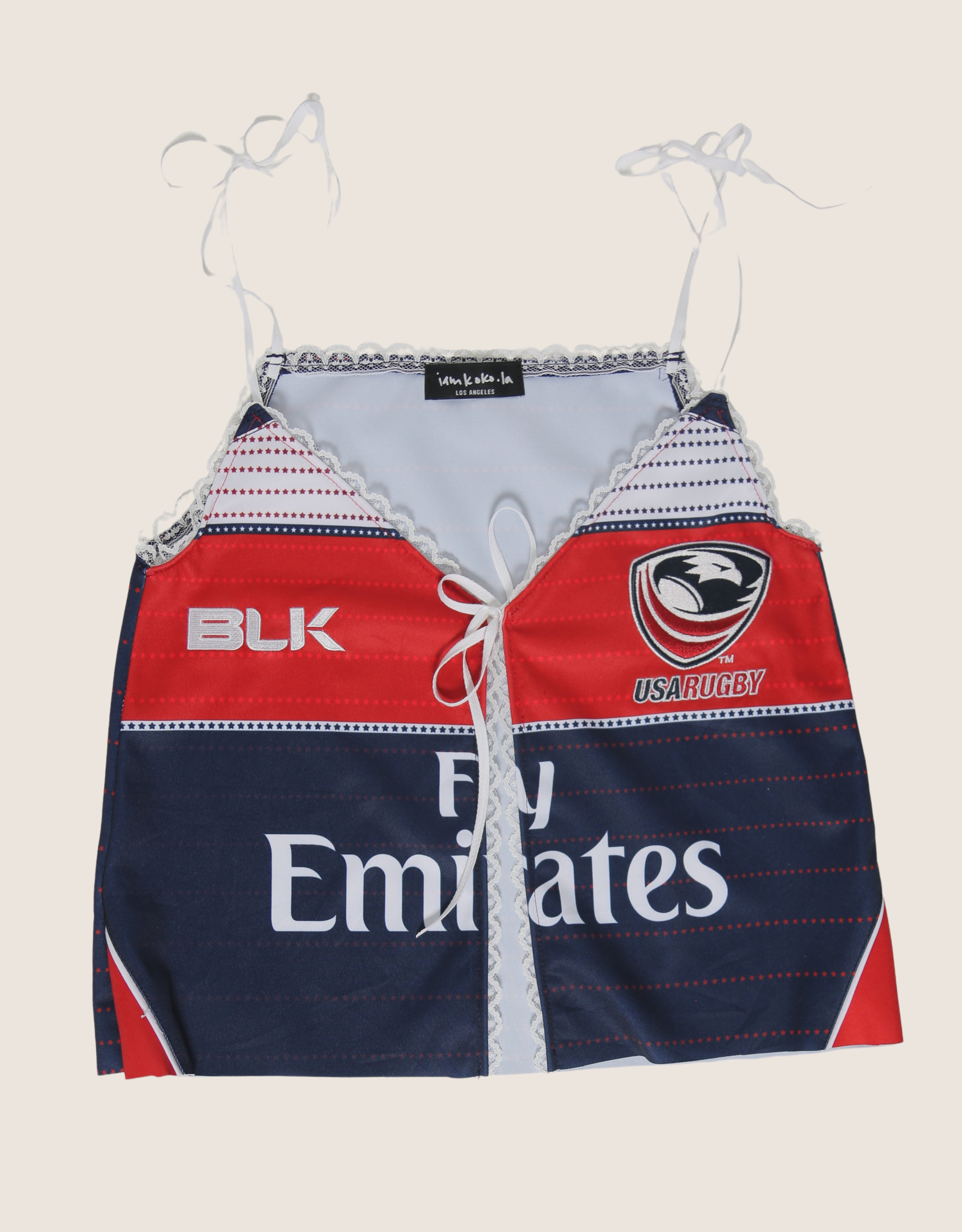 USA Rugby reworked tie front tank (s)