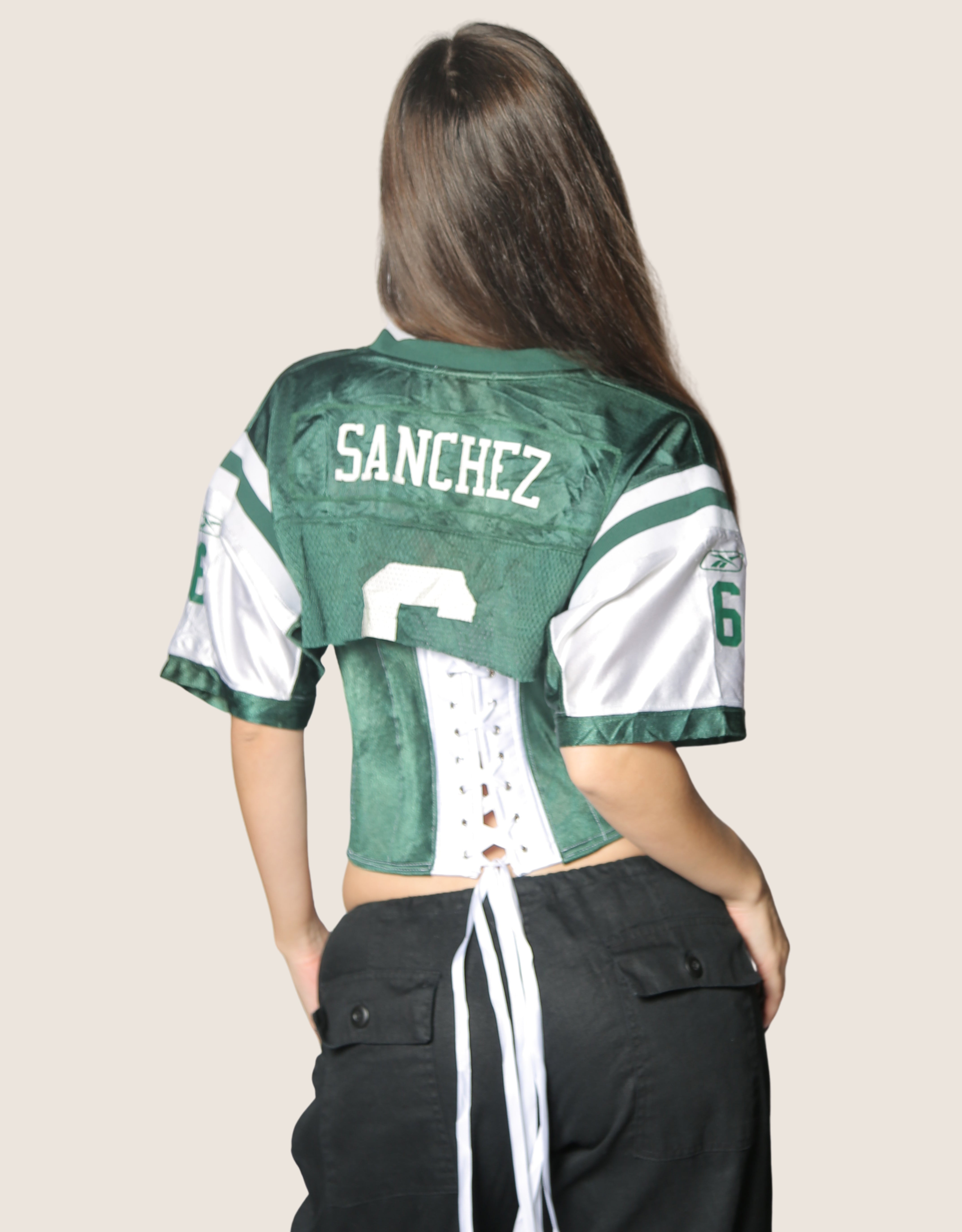 jets reworked snap corset jersey (medium)