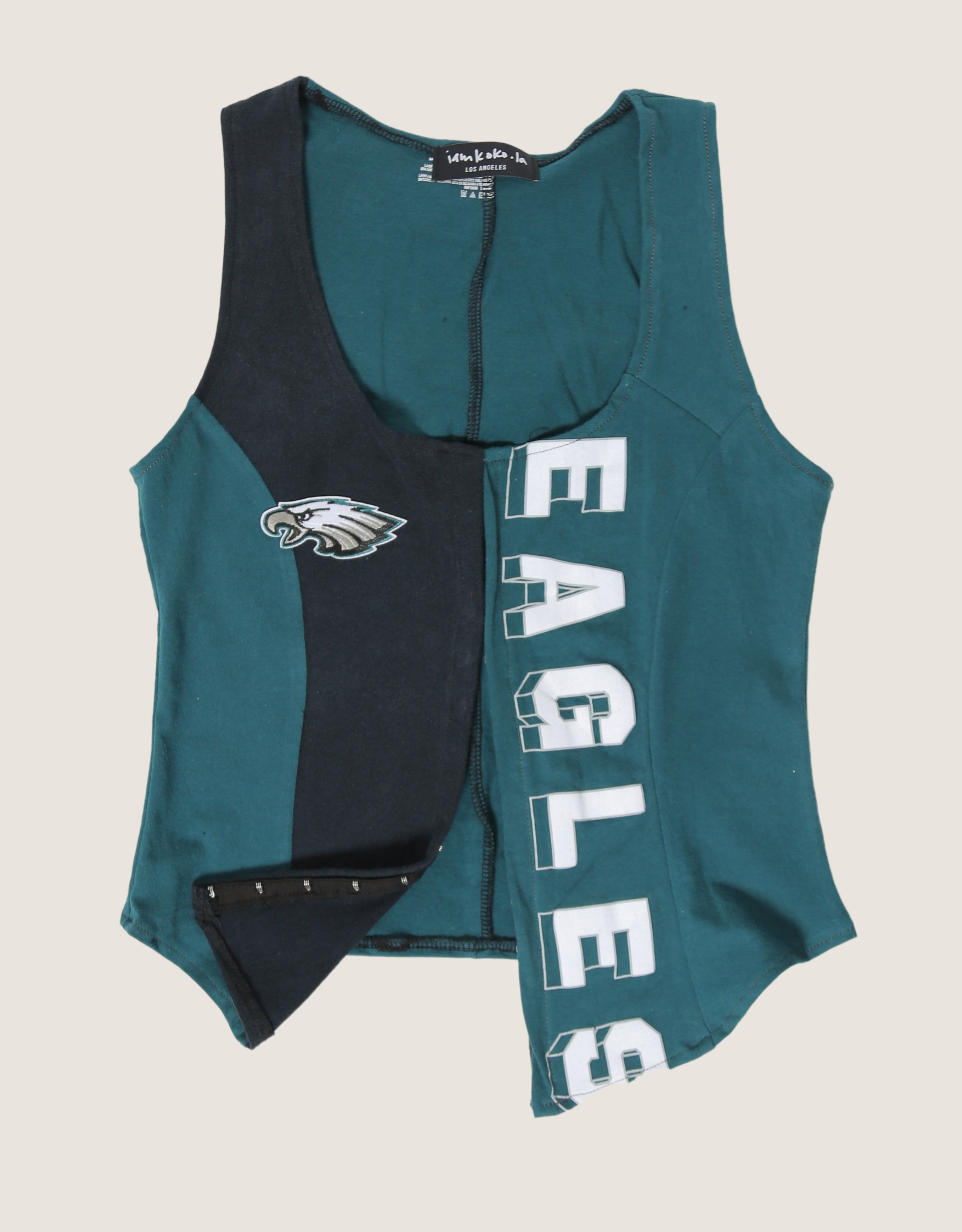 Eagles reworked hook and eye tank