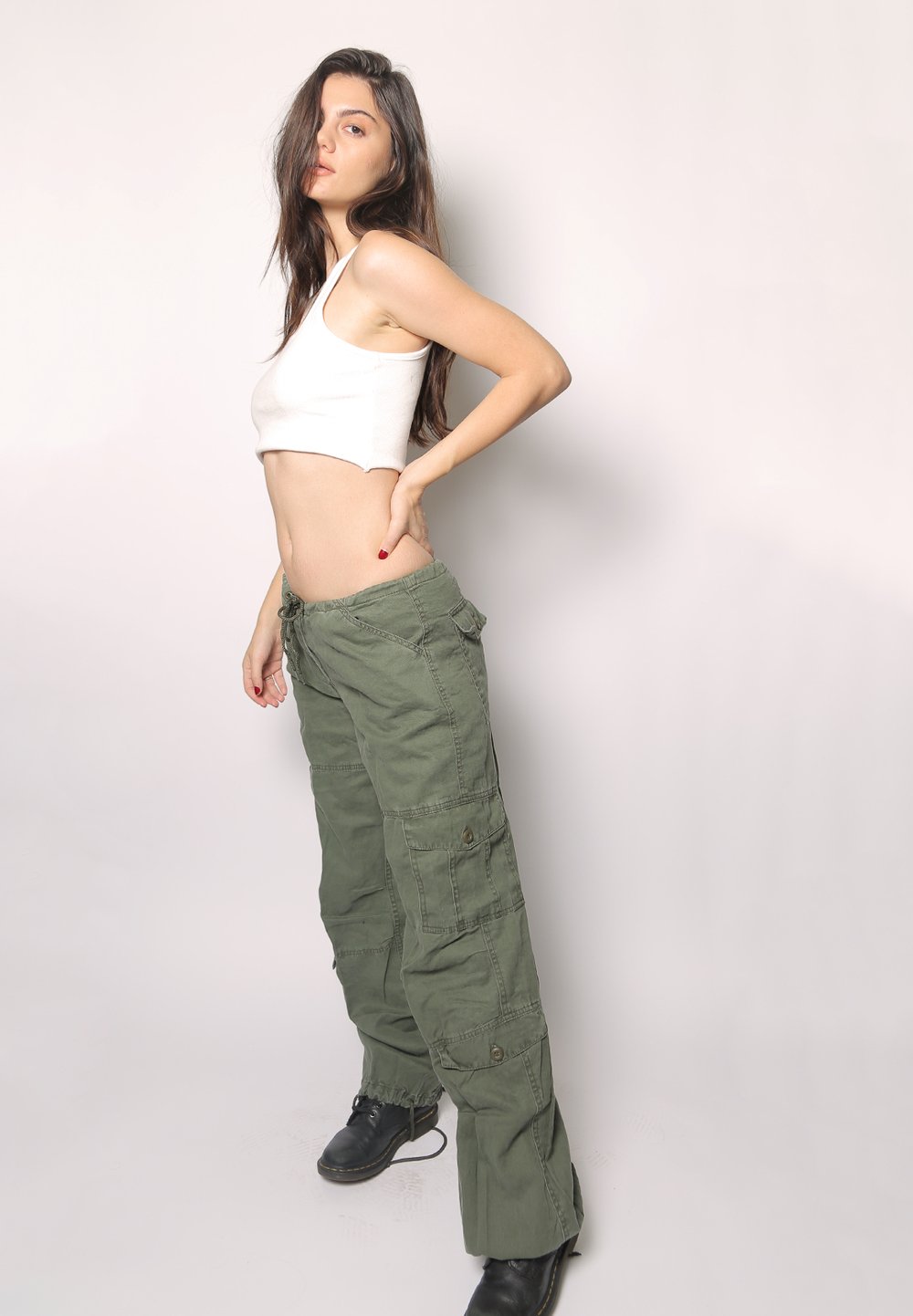 low waisted military pants