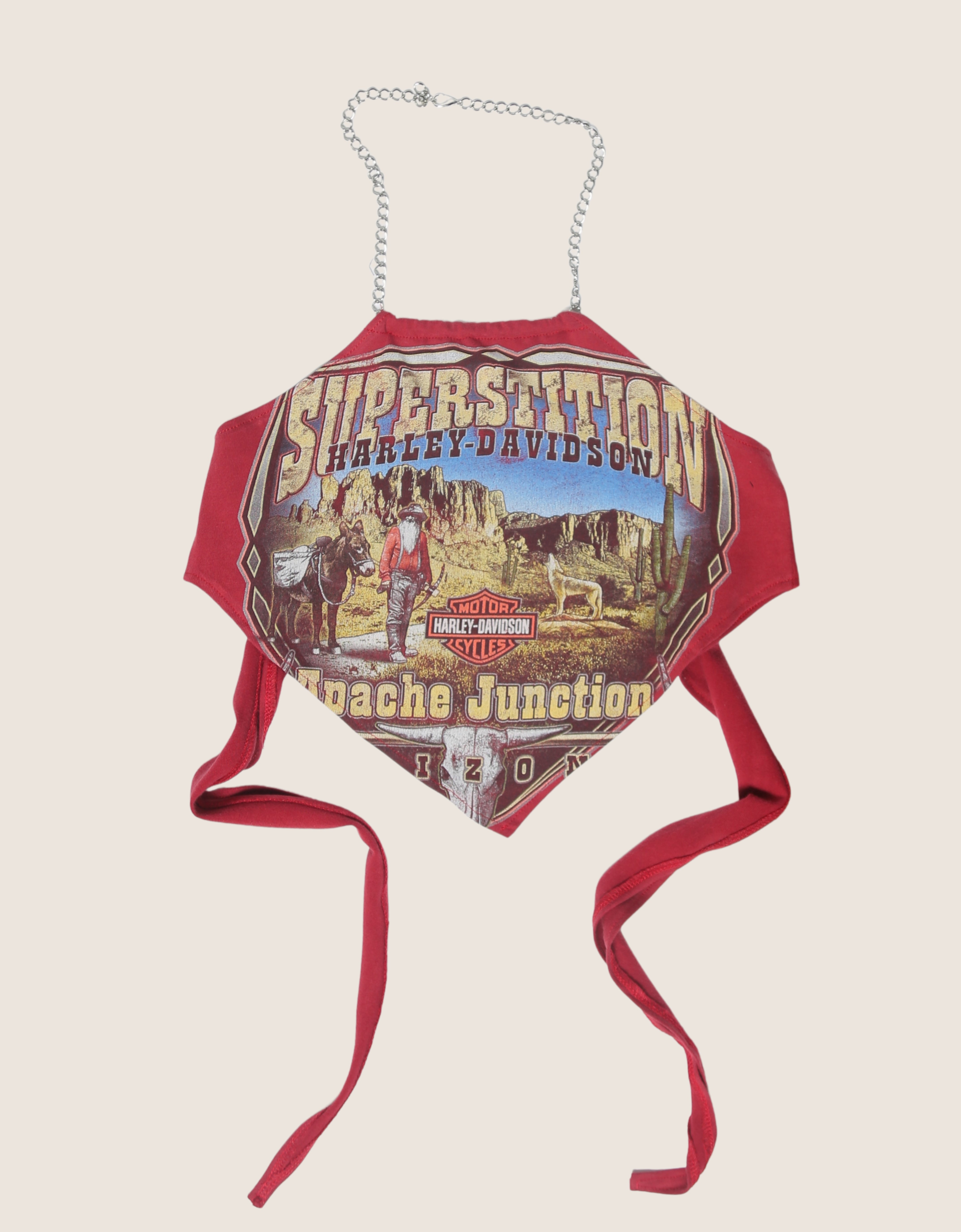 harley superstition chain halter top