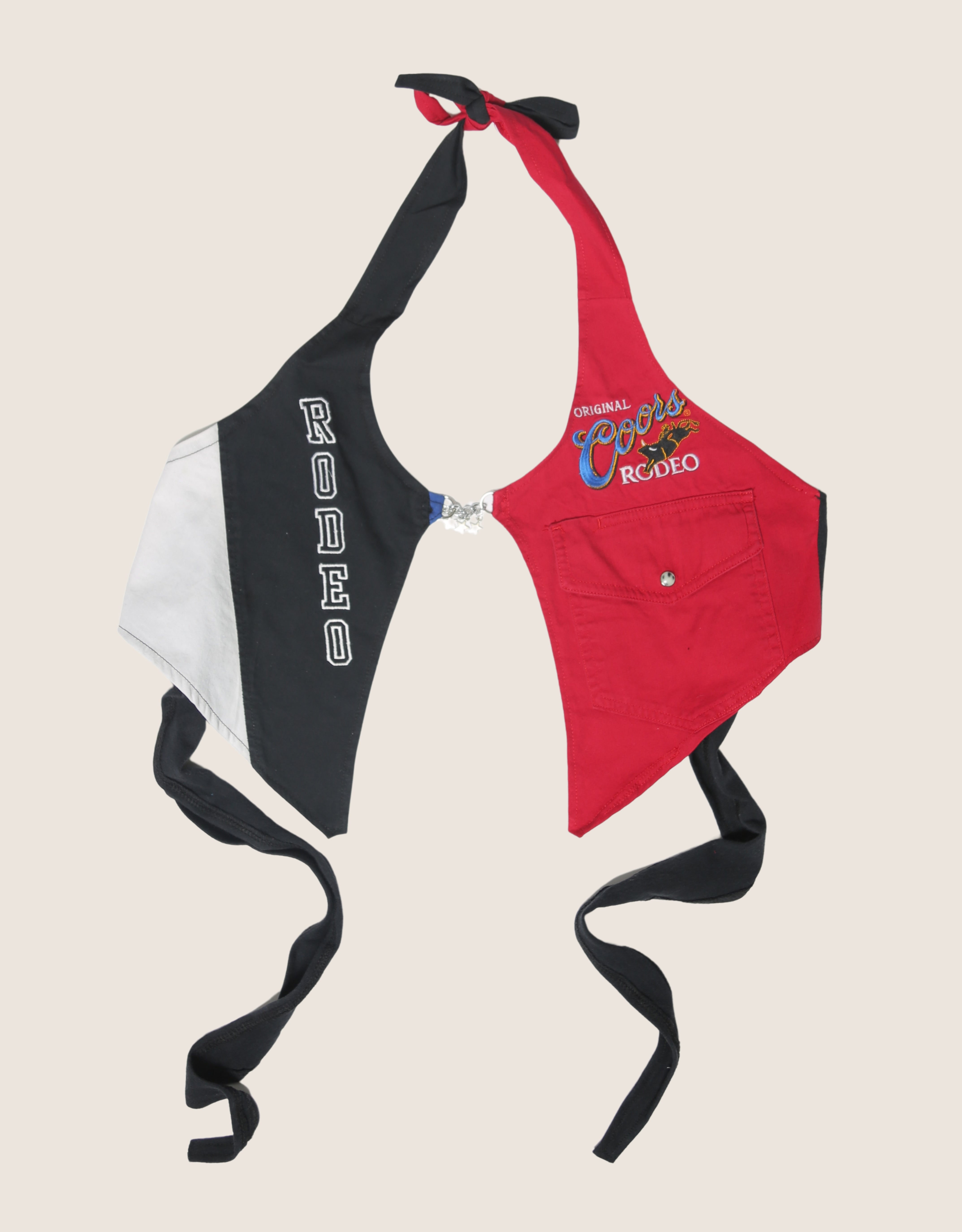 coors rodeo charm front halter top