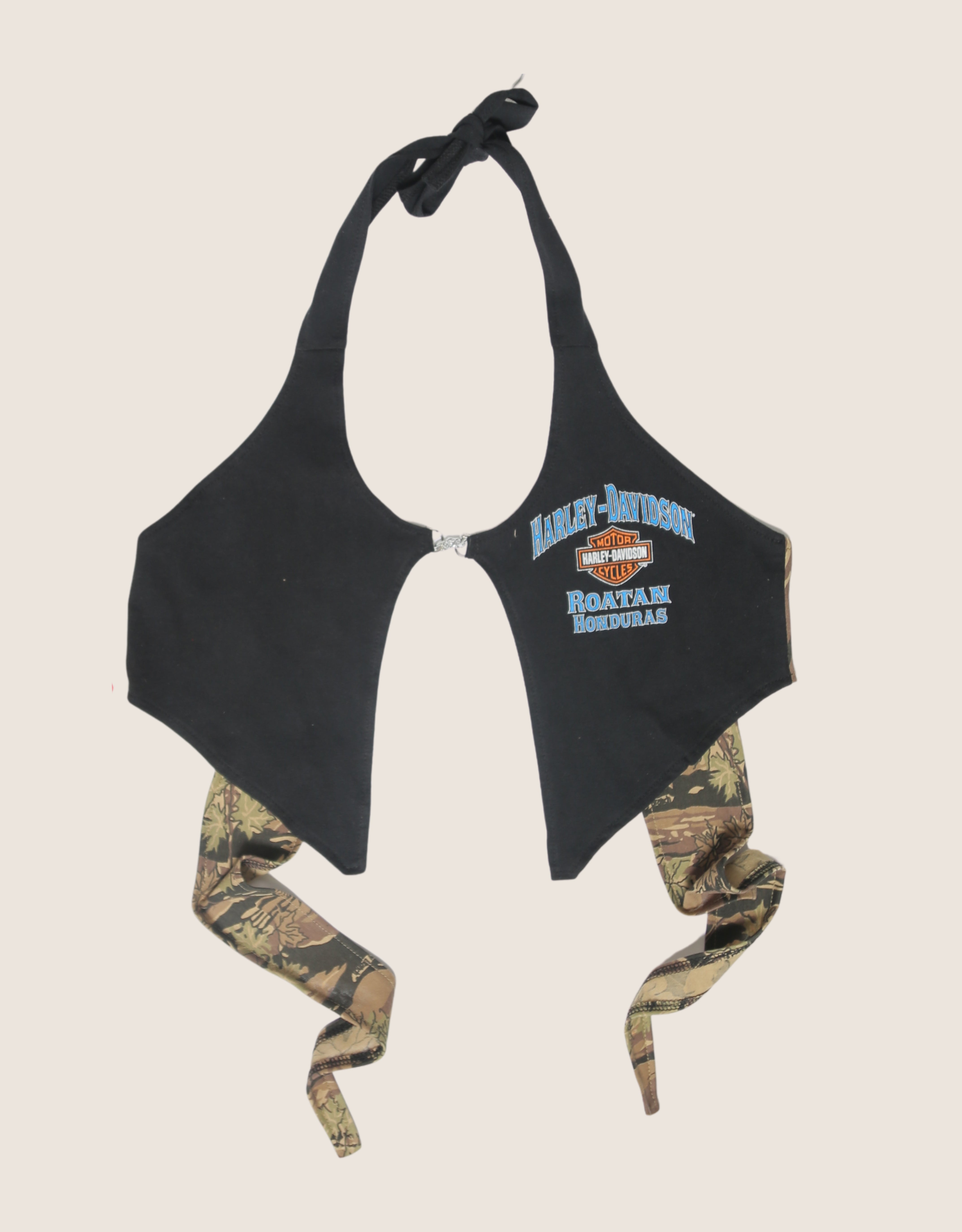 honduras harley charm front halter top