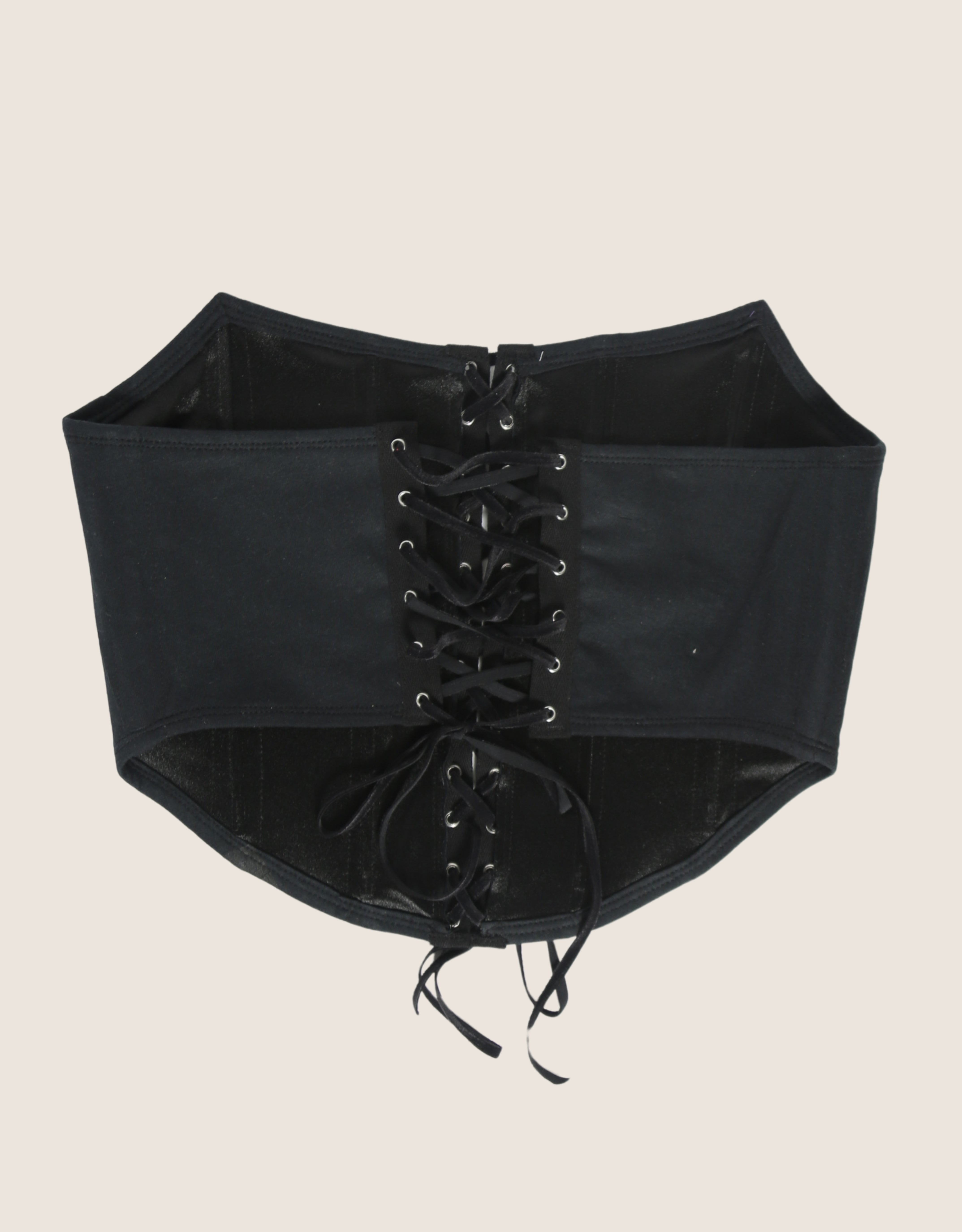 custom all laced up Chris Brown middle finger corset