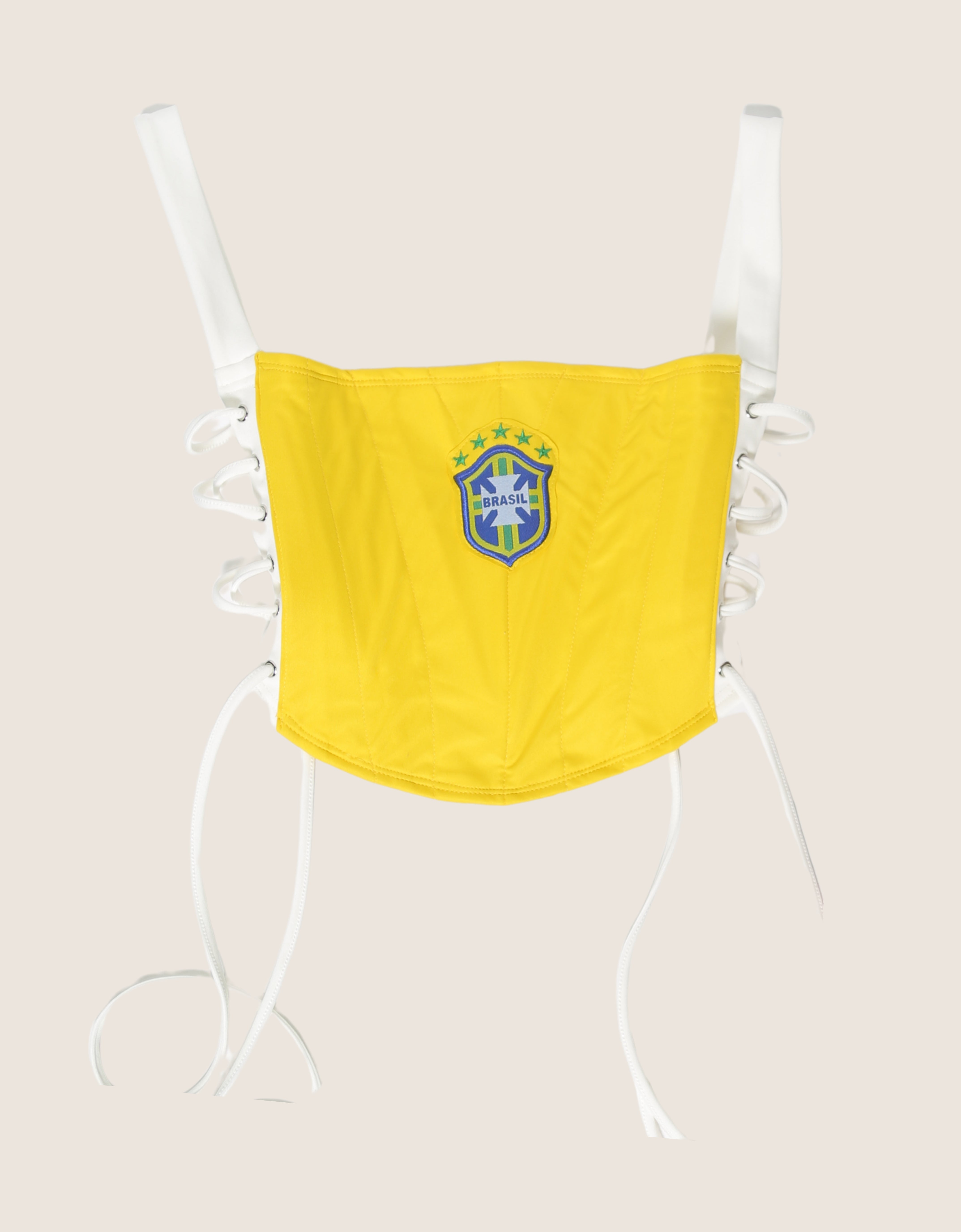 Brasil reworked cropped corset with matching shrug (S)