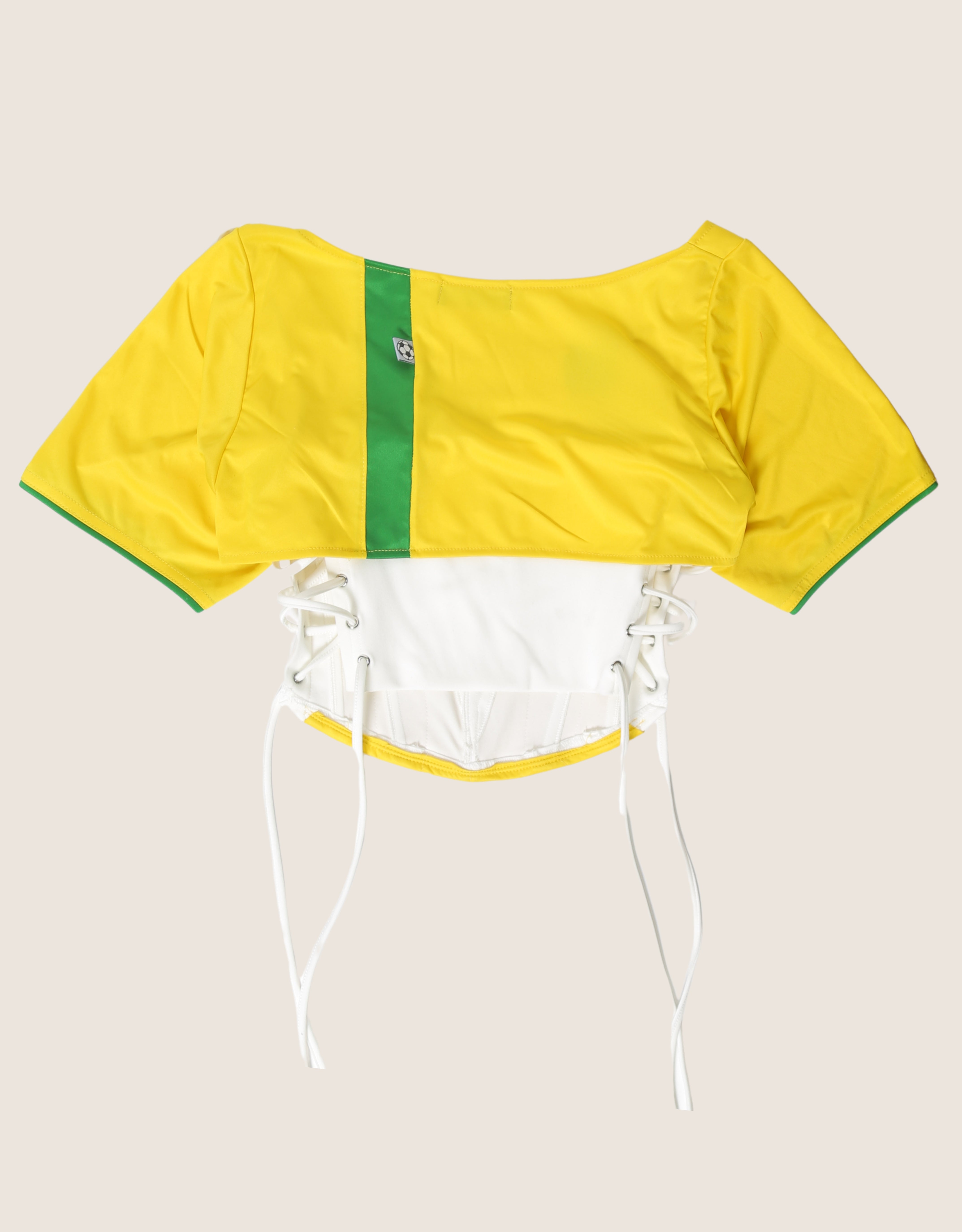 brazil reworked cropped corset with matching shrug (M)