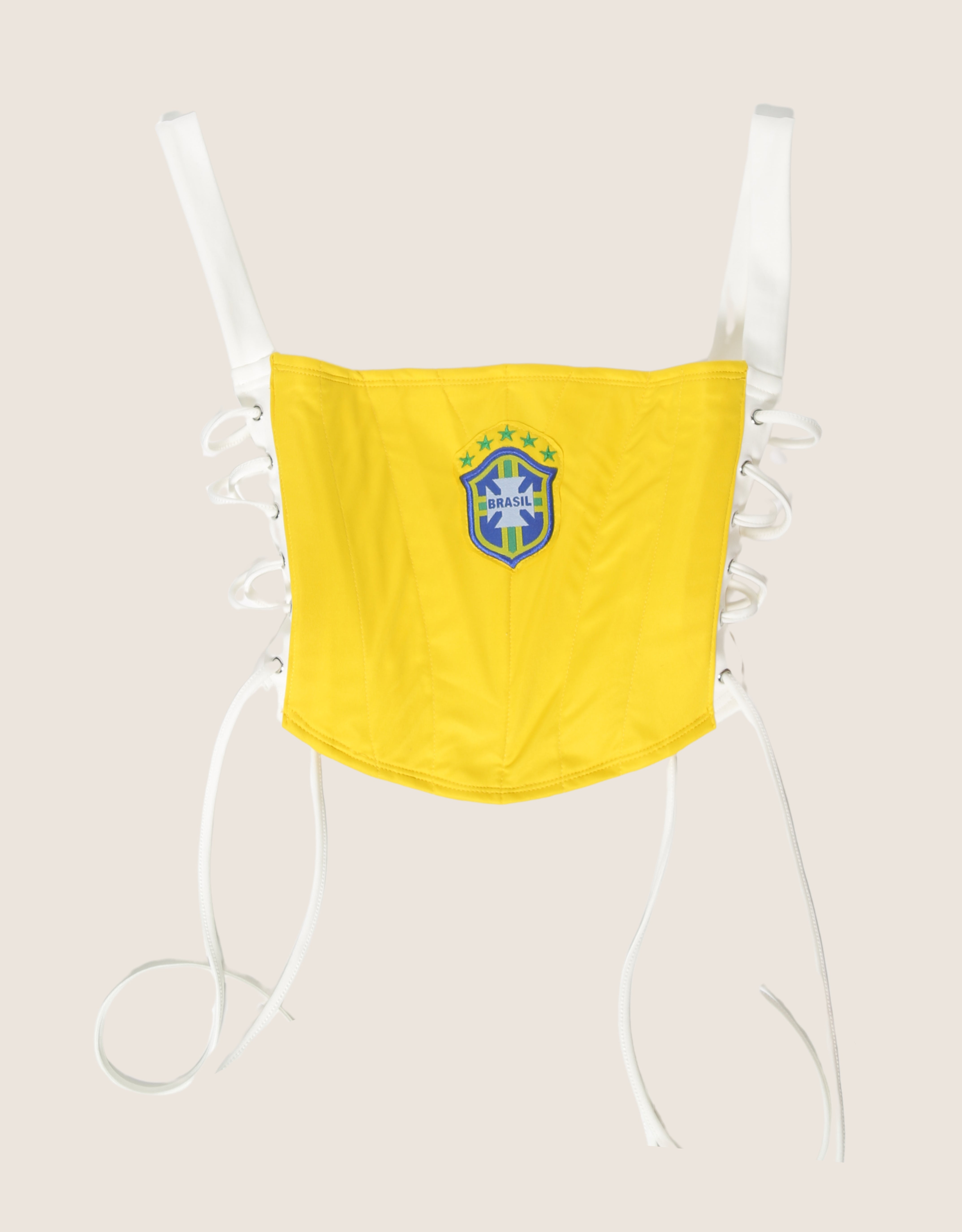brazil reworked cropped corset with matching shrug (M)