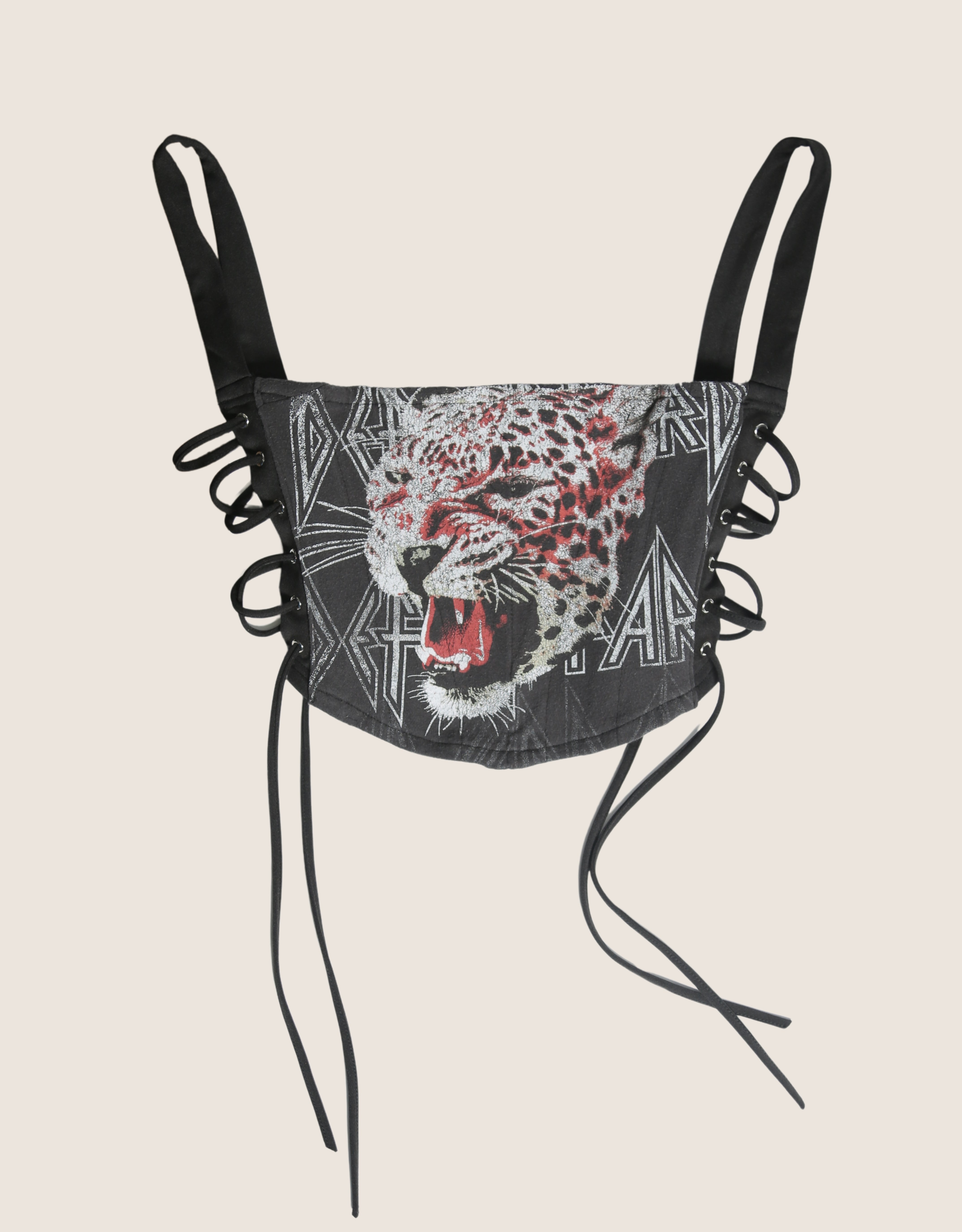 def leppard reworked corset with matching shrug