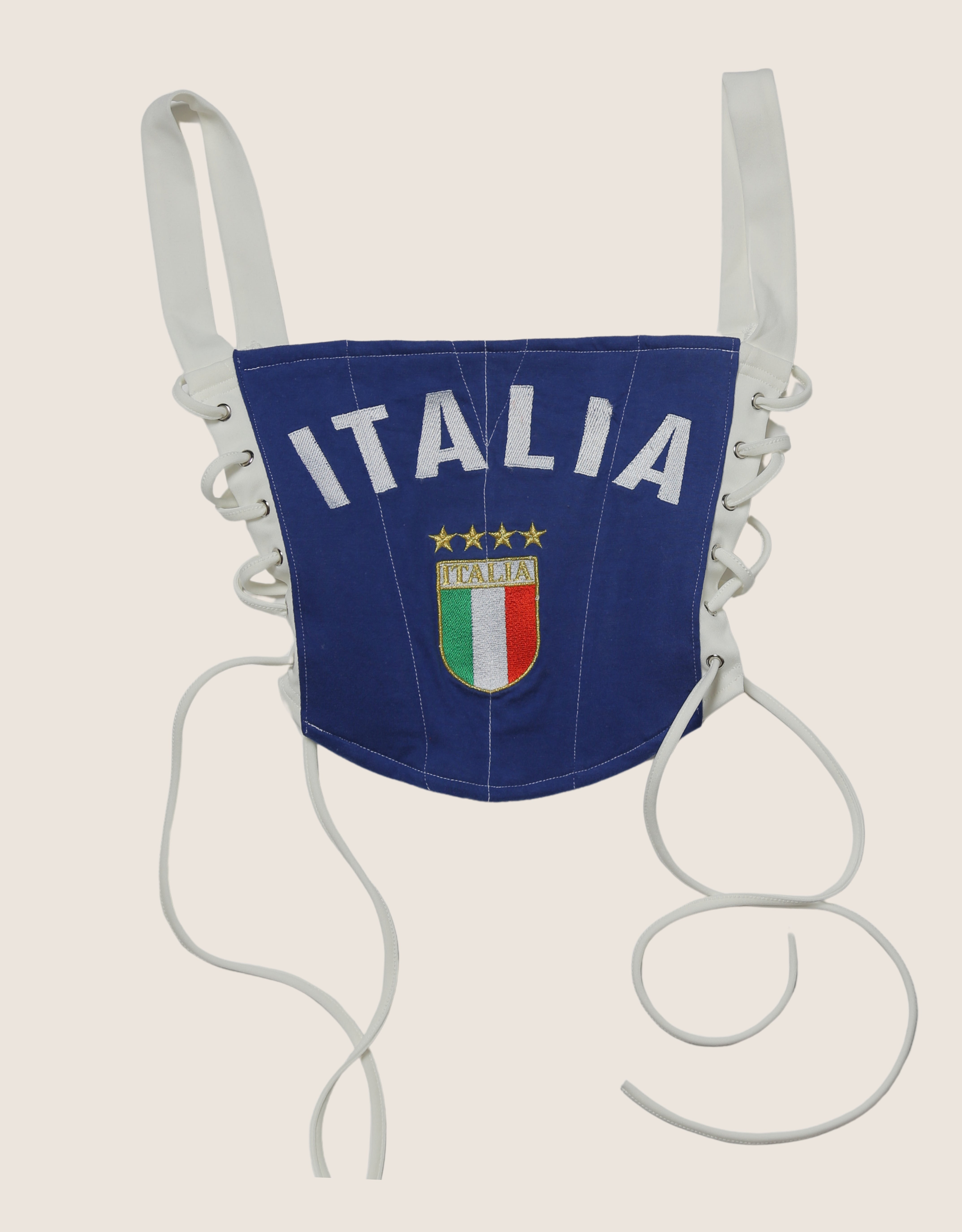 Italy reworked cropped corset with matching shrug (S)