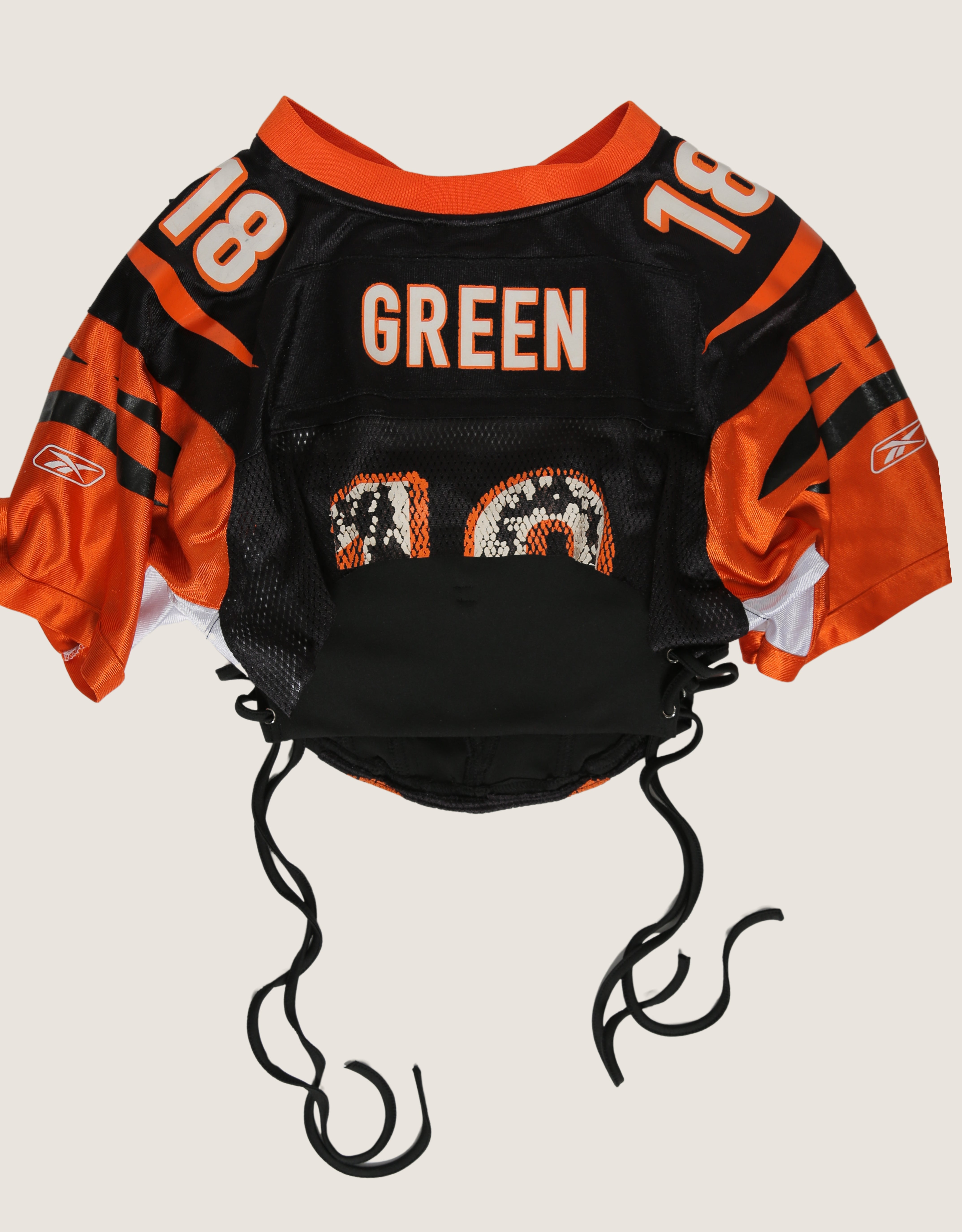 bengals reworked side lace corset with matching jersey shrug