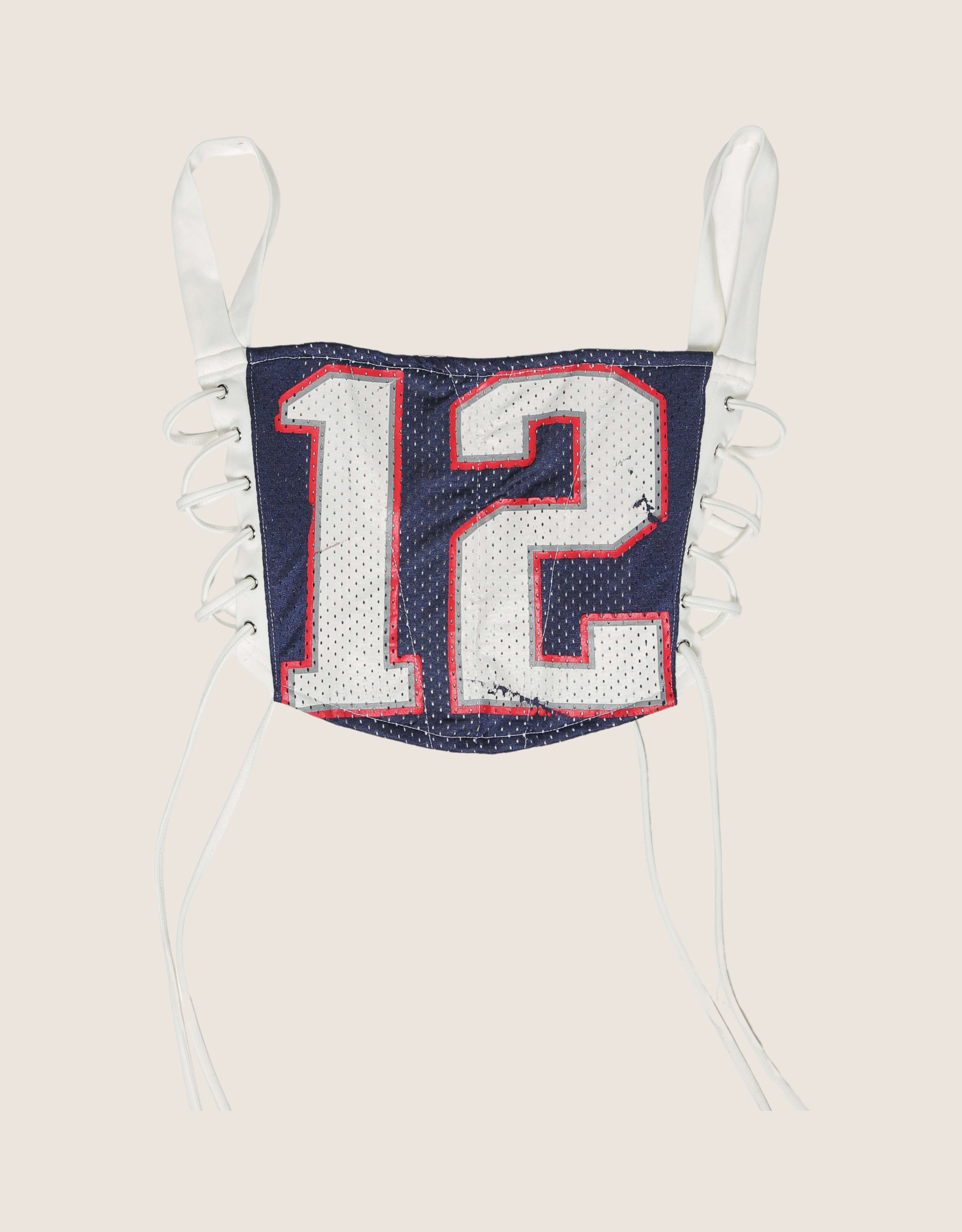 patriots reworked corset with matching shrug