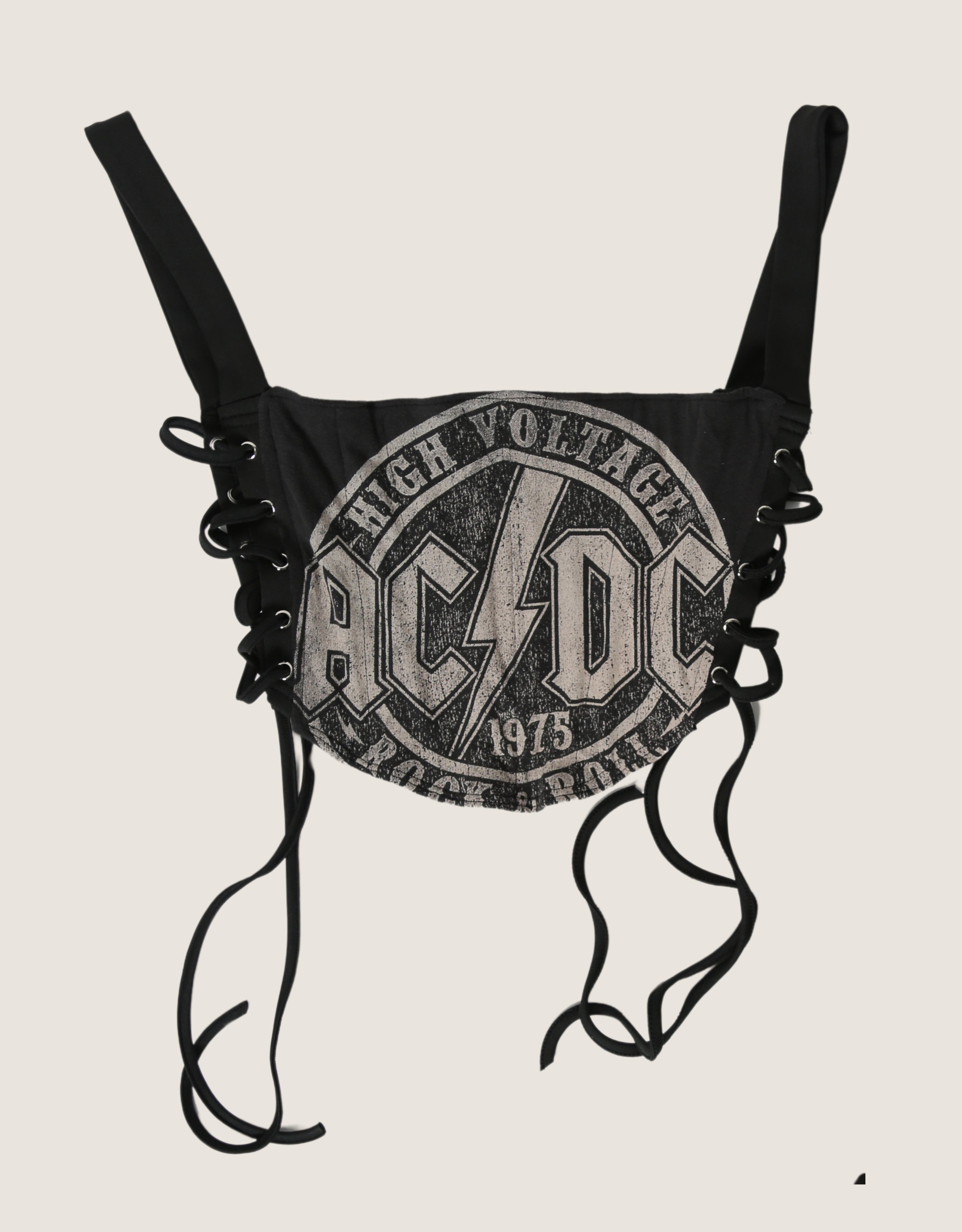 acdc side lace corset