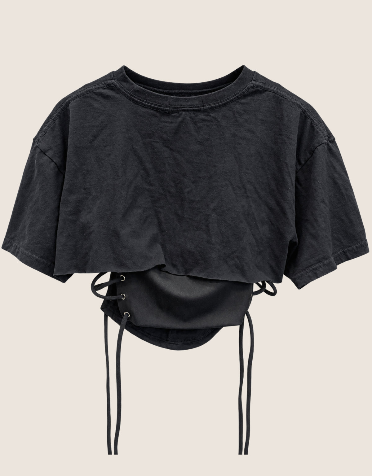 frankenstein reworked cropped corset with shrug (S)