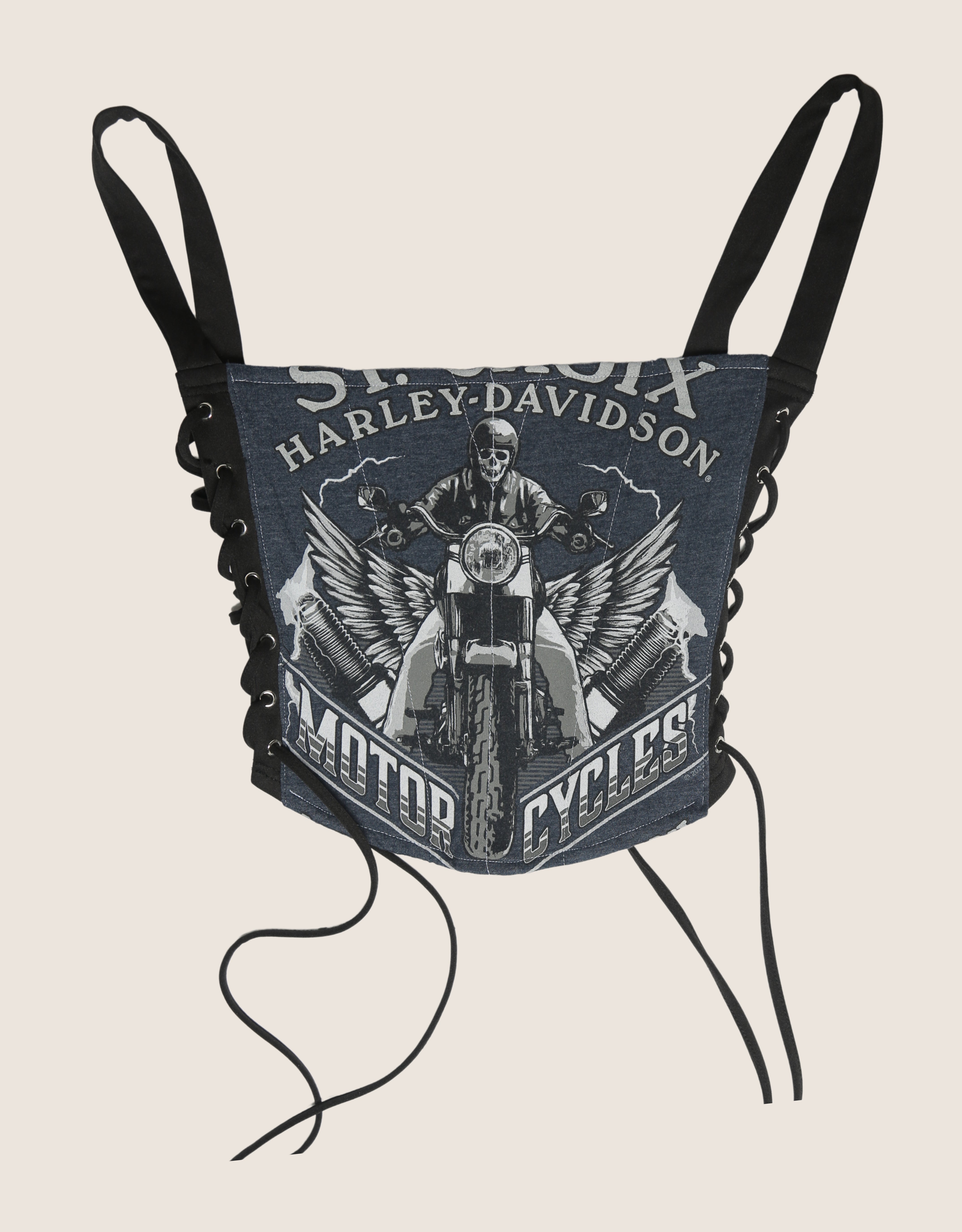harley motorcycles side lace full corset (M)