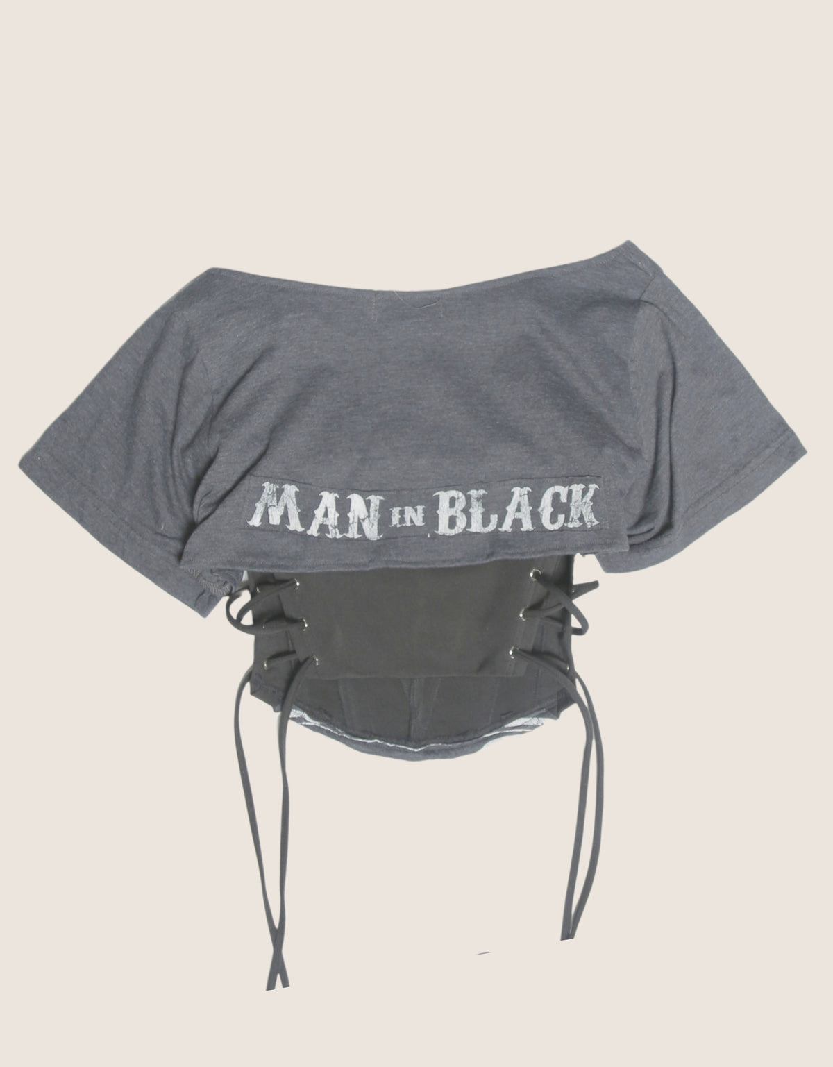 johnny cash reworked corset with matching shrug (S)