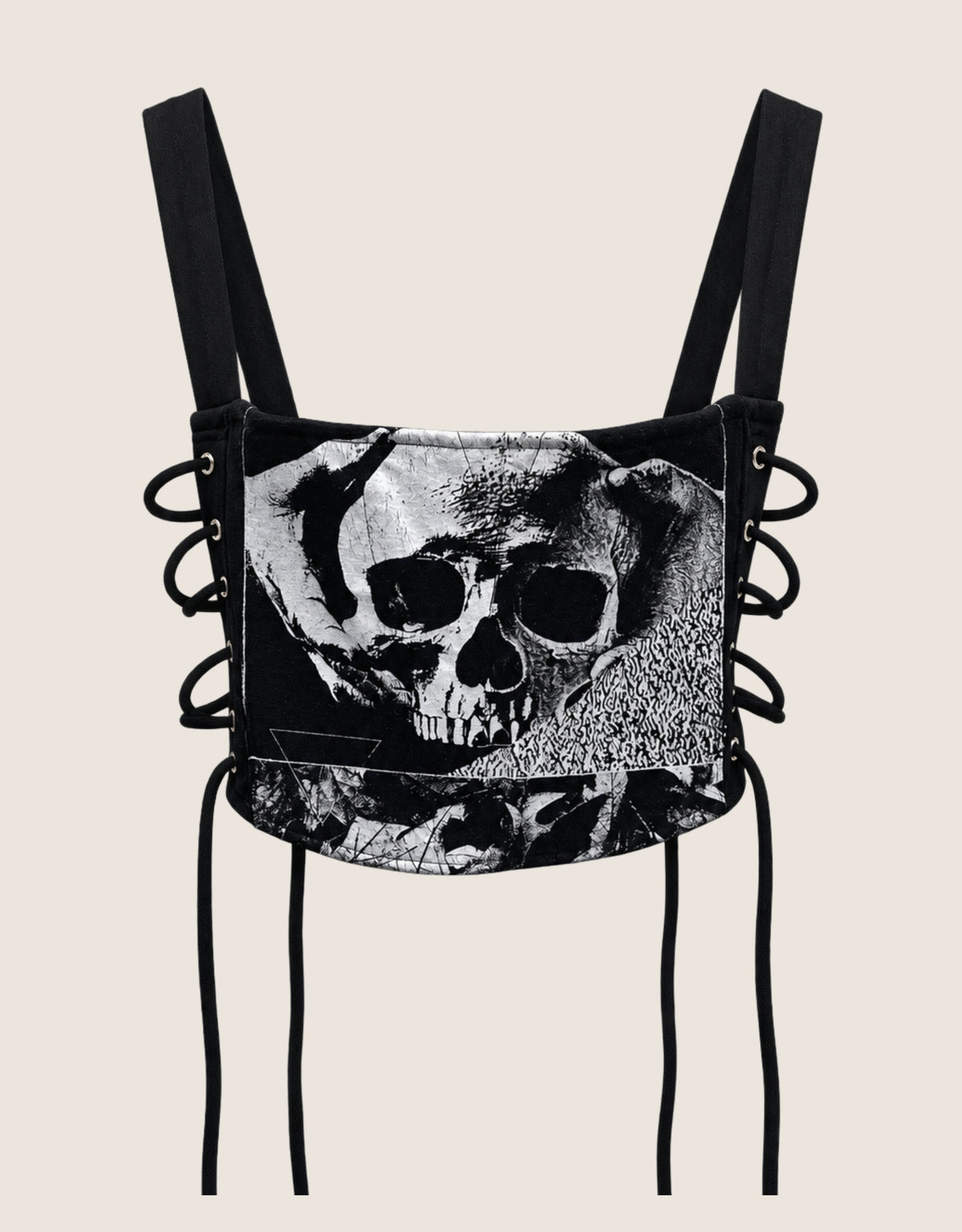 my chemical romance reworked cropped corset with shrug (M)