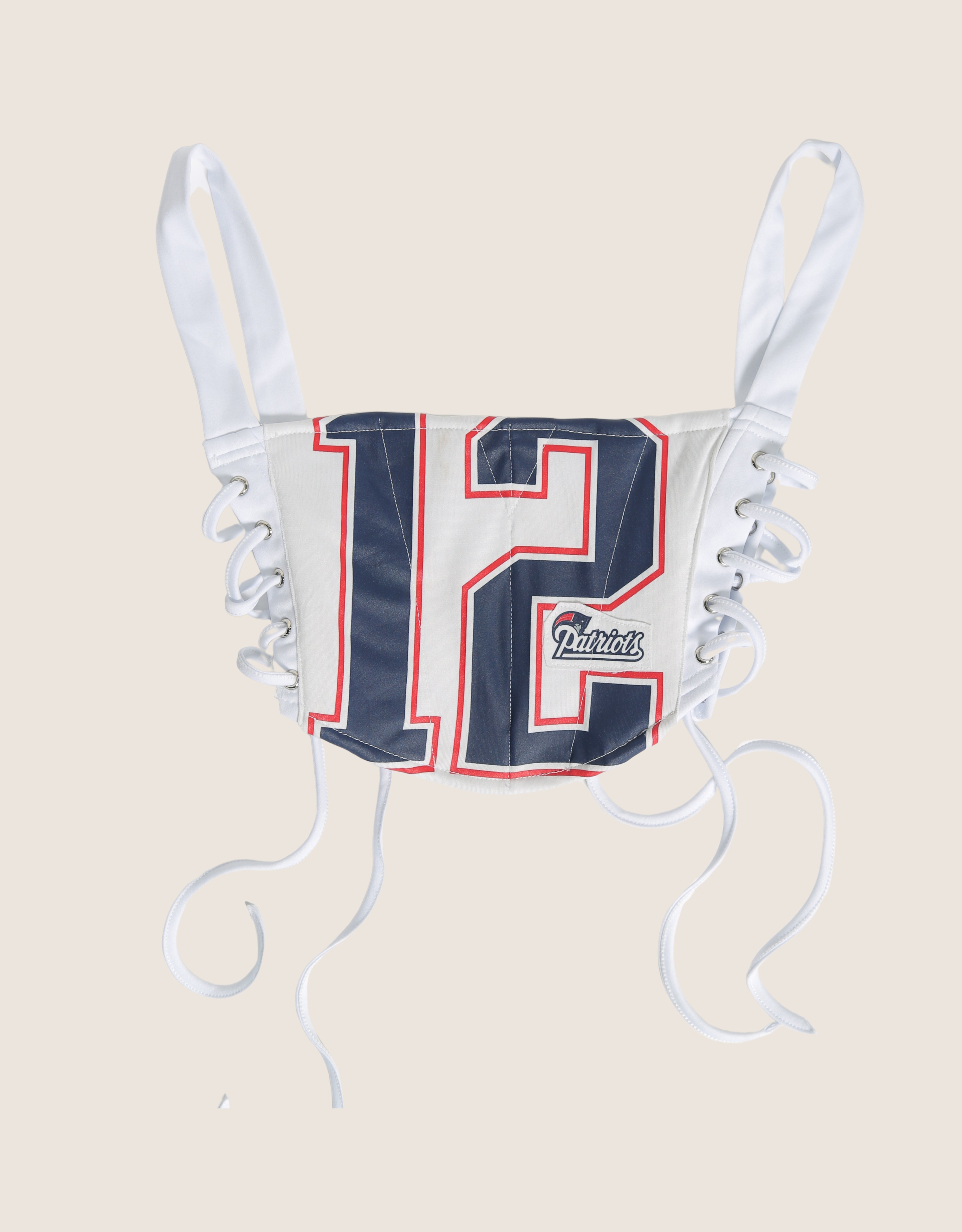 patriots reworked corset with matching shrug (xs/small)