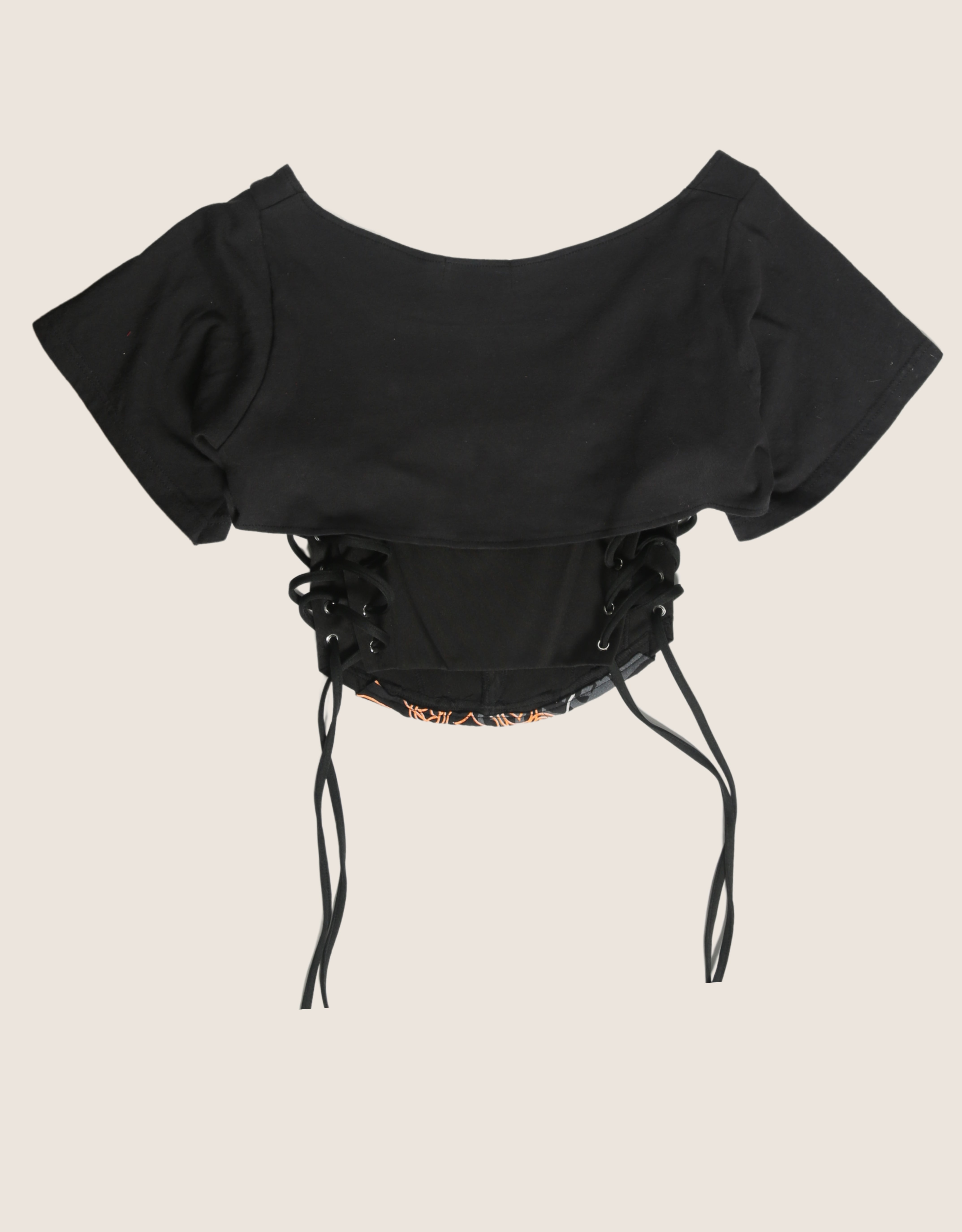 neon nascar reworked corset with matching shrug (S)