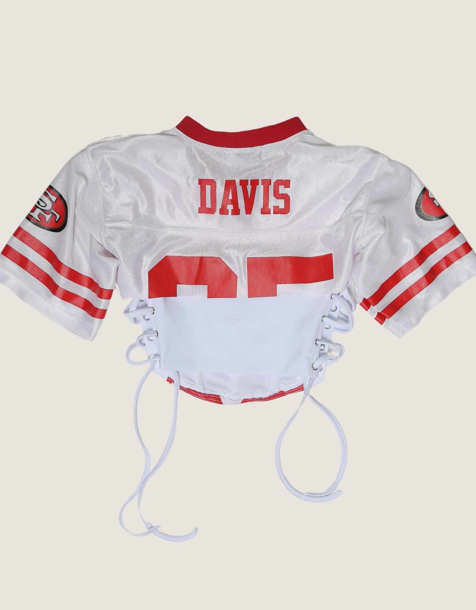 49ers reworked side lace corset with matching jersey shrug